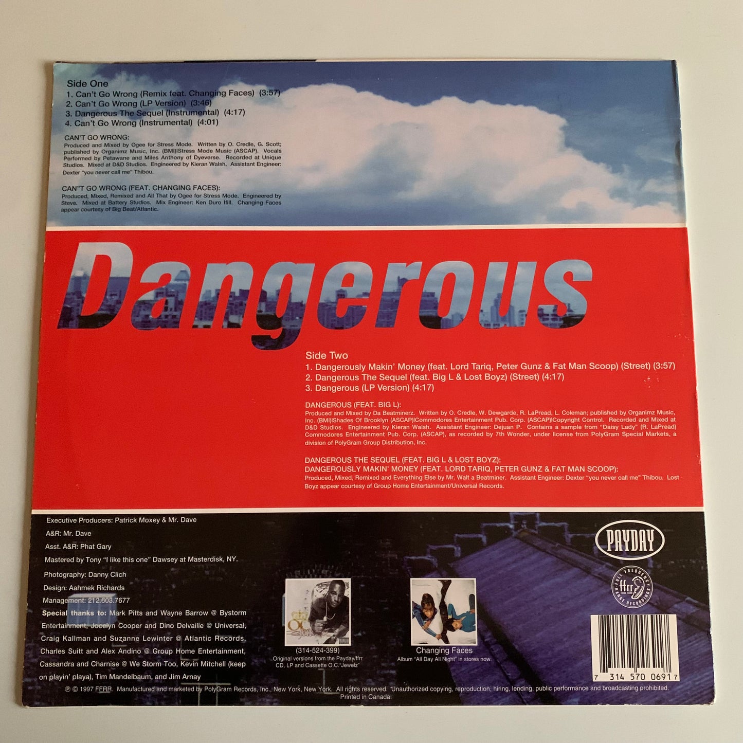 O.C. - Can't Go Wrong / Dangerous - Single 1997