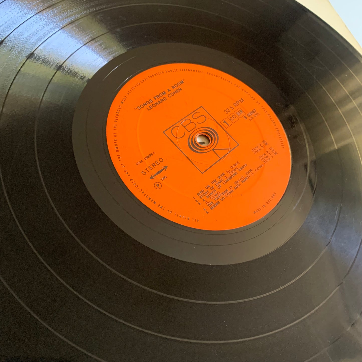 Leonard Cohen - Songs From A Room - LP Occasion