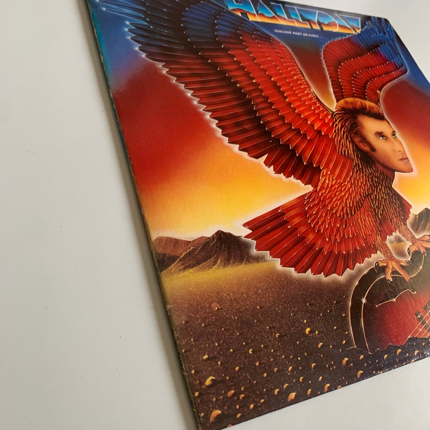 Johnny Hallyday - Quelque Part Un Aigle - LP 1982 Occasion