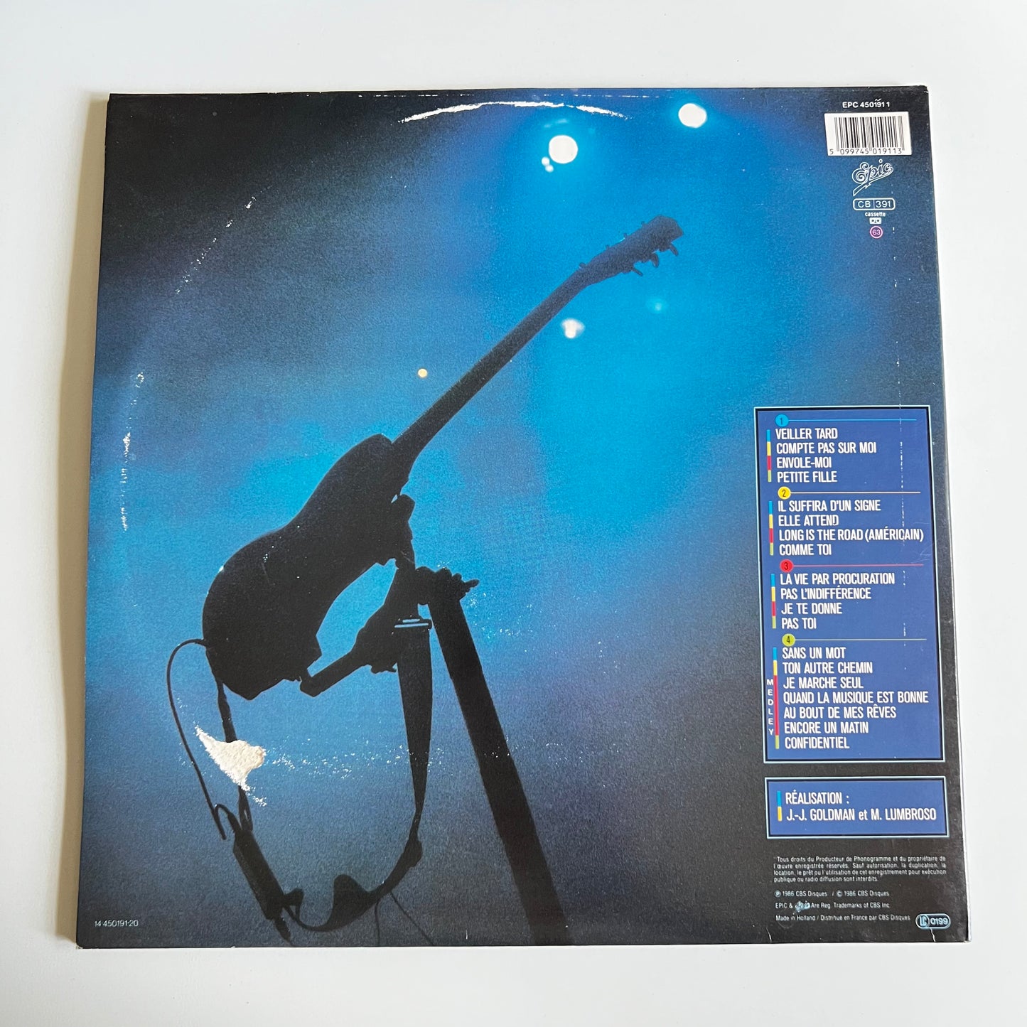 Jean-Jacques Goldman - En Public - Double LP 1986