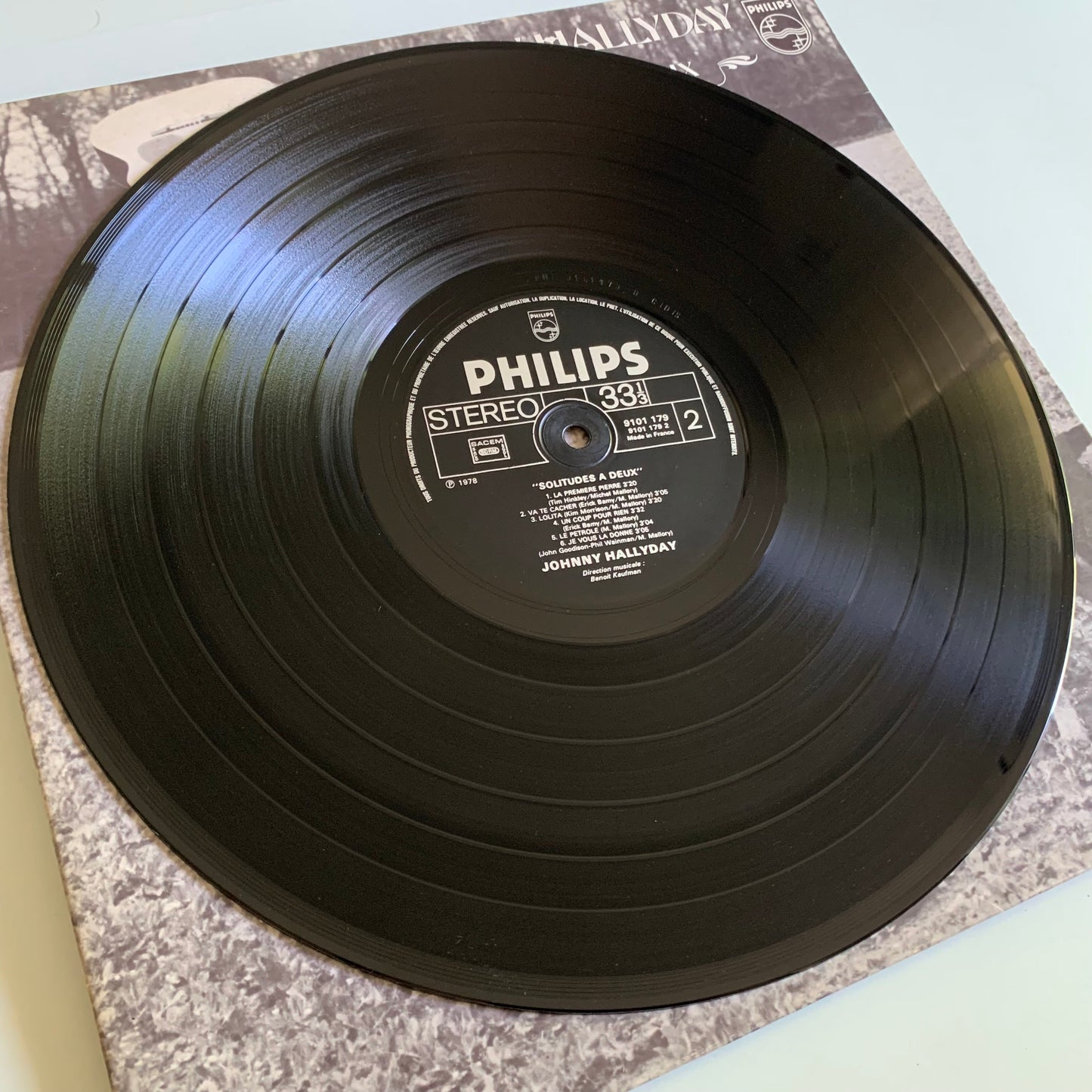 Johnny Hallyday - Solitudes À Deux - LP 1978 Occasion