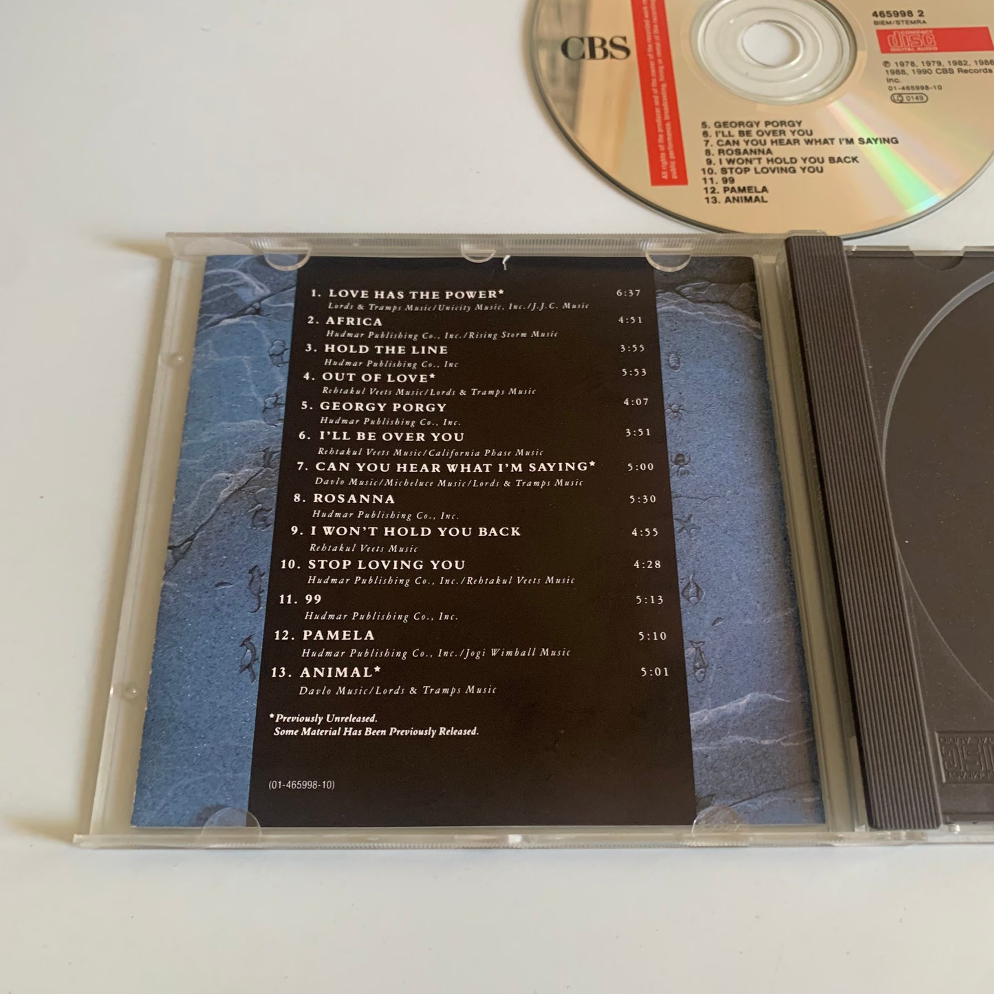 CD - Toto - Past To Present 1977-1990 - Occasion