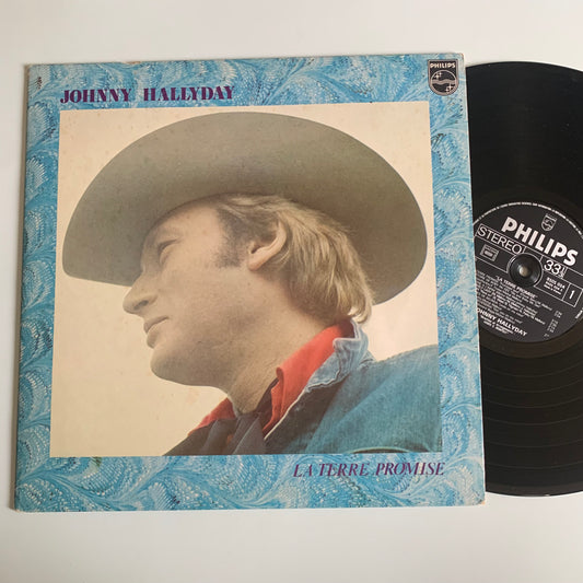 Johnny Hallyday - La Terre Promise - LP 1975 Occasion
