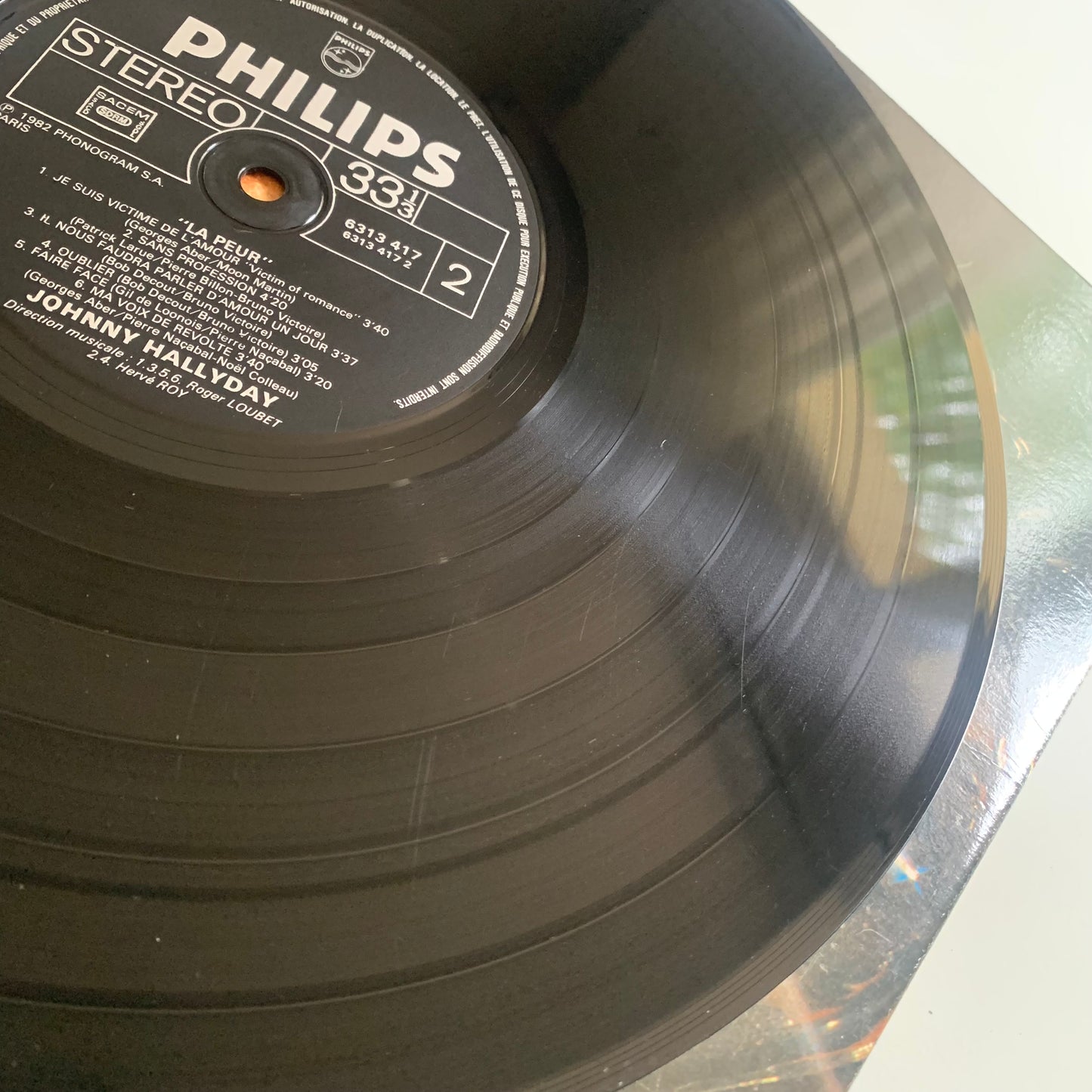 Johnny Hallyday - La Peur - LP 1982 Occasion