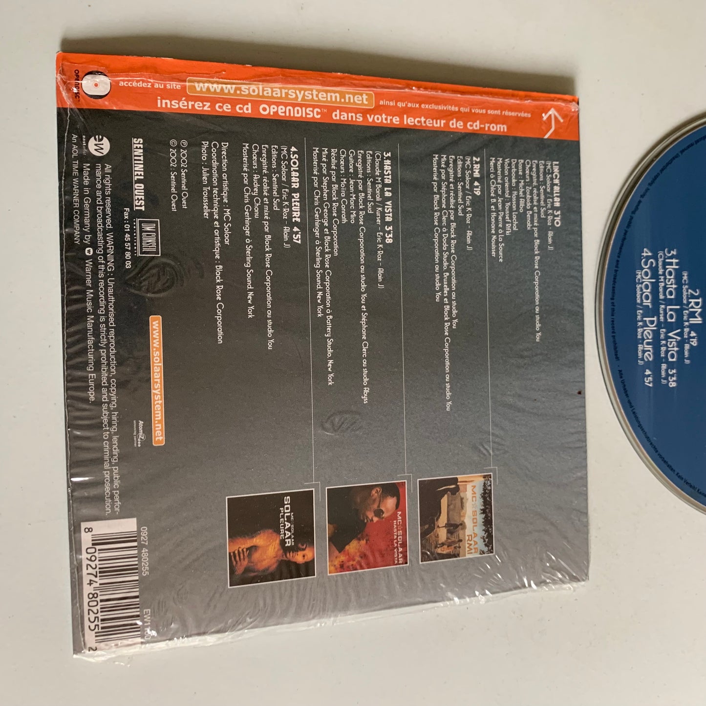 Lot CD Single- Mc Solaar - Solaar Pleure - Inch’Allah - Les temps Changent - Ganster Moderne - Occasion