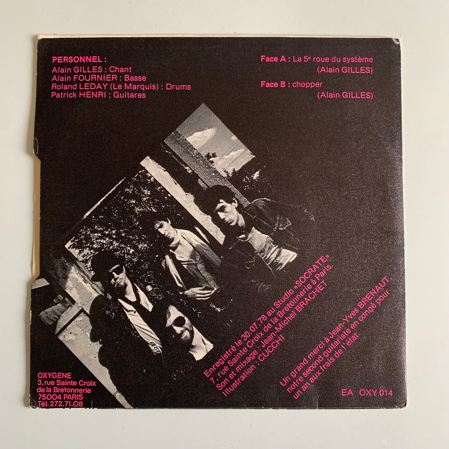 La Came Aux Damélias - La 5e Roue Du Système - Single 1978