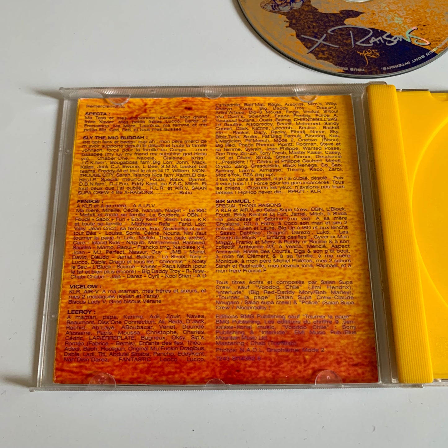 CD - Saïan Supa Crew - X Raisons - 2001