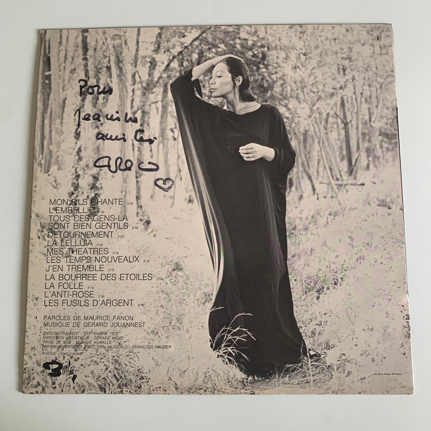 Juliette Greco - Dédicacé - LP 1972 Occasion