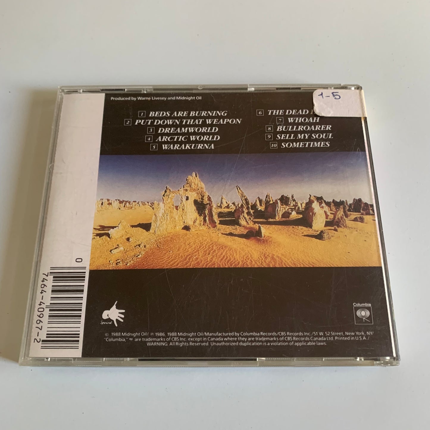 CD - Midnight Oil - Diesel And Dust - 1988 Occasion