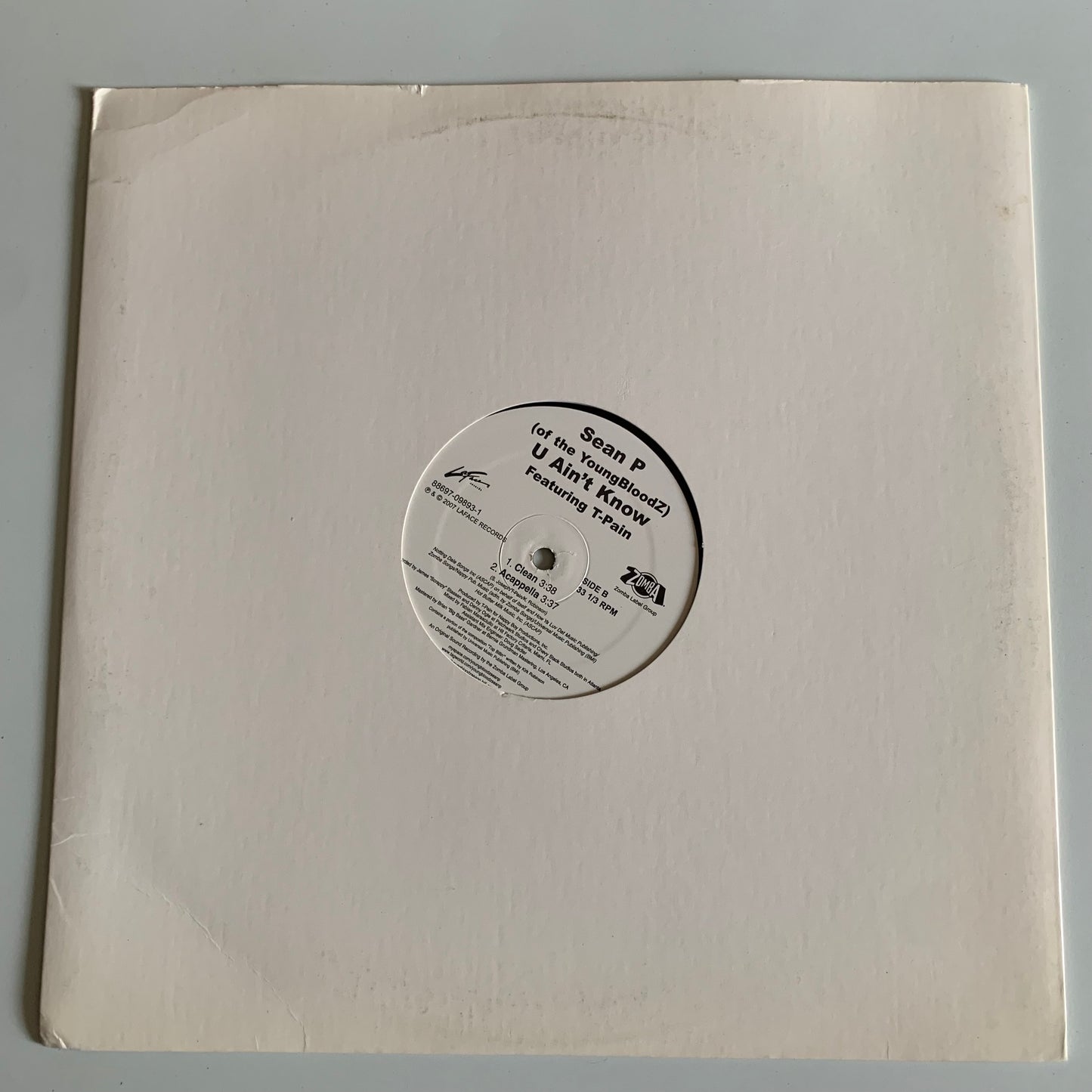 Sean Paul - T-Pain - U Ain’t Know - Maxi 2007 Occasion