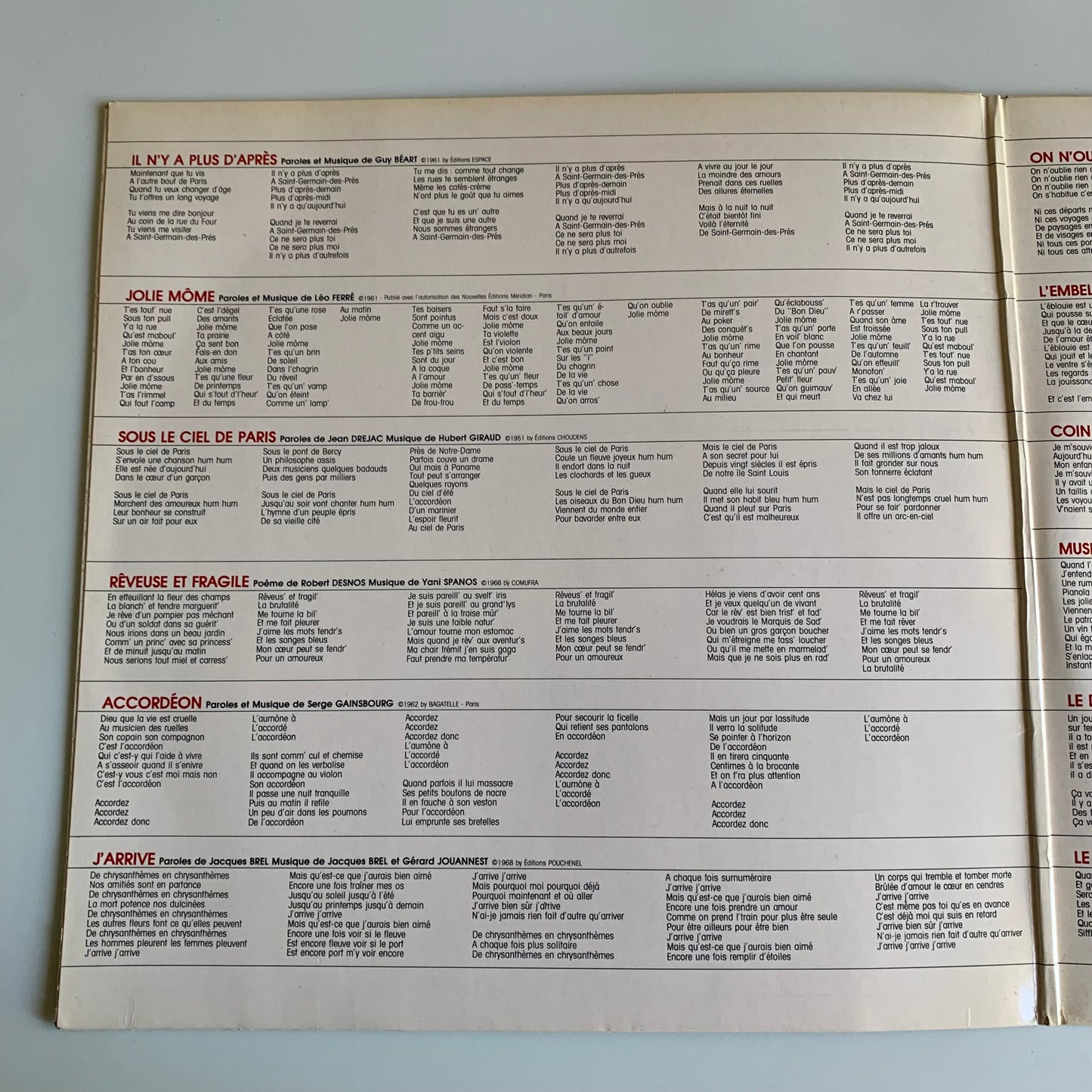 Juliette Gréco - Volume 2 - Dédicacé - 33 tours 1982 Occasion