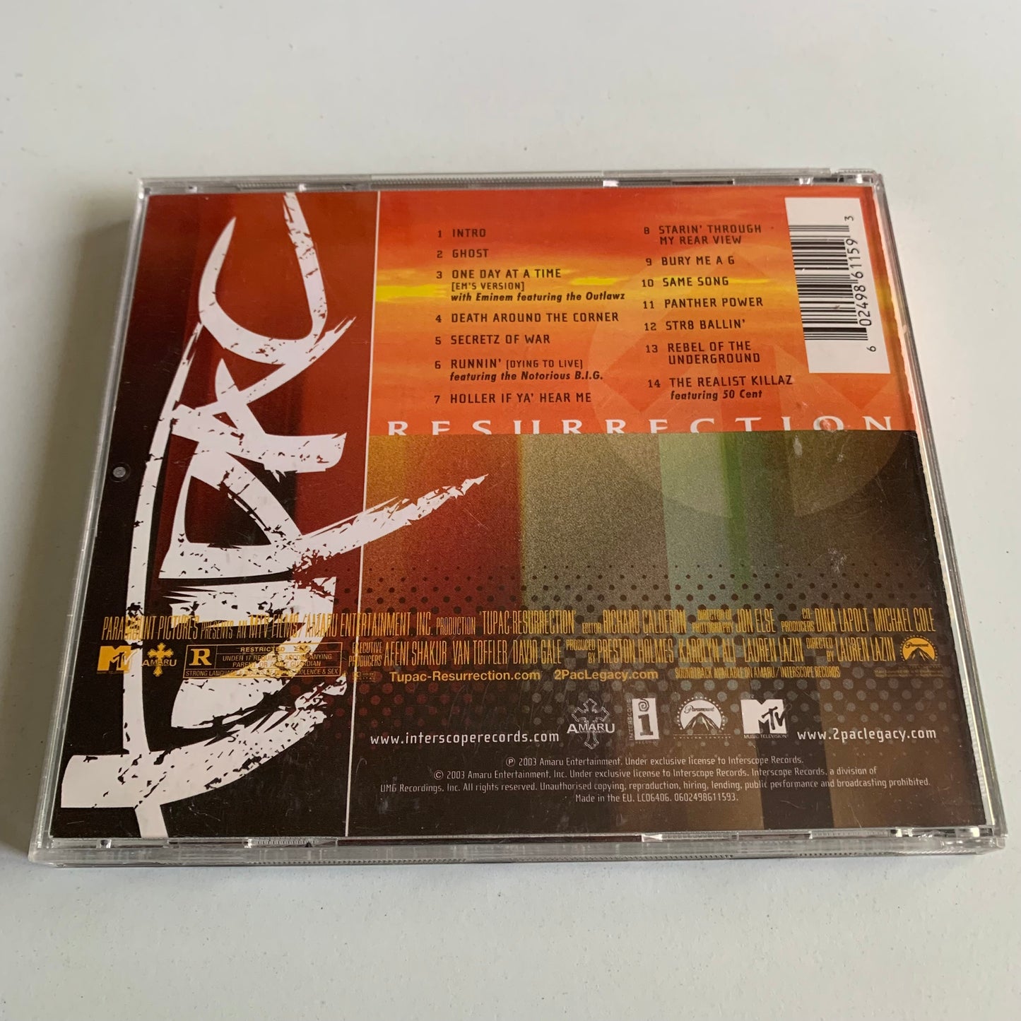 Tupac - Resurrection - BO film - 2003 Occasion