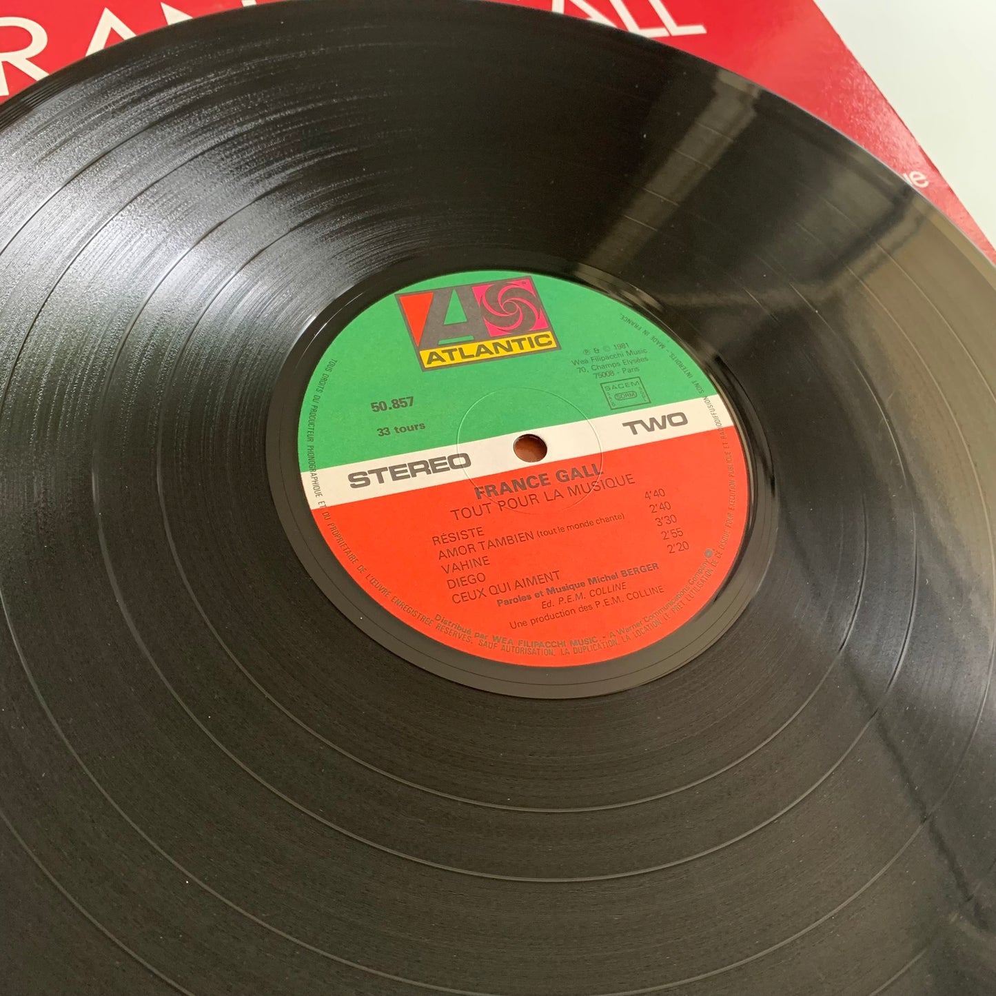France Gall - Tout Pour La Musique - LP 1981 Occasion