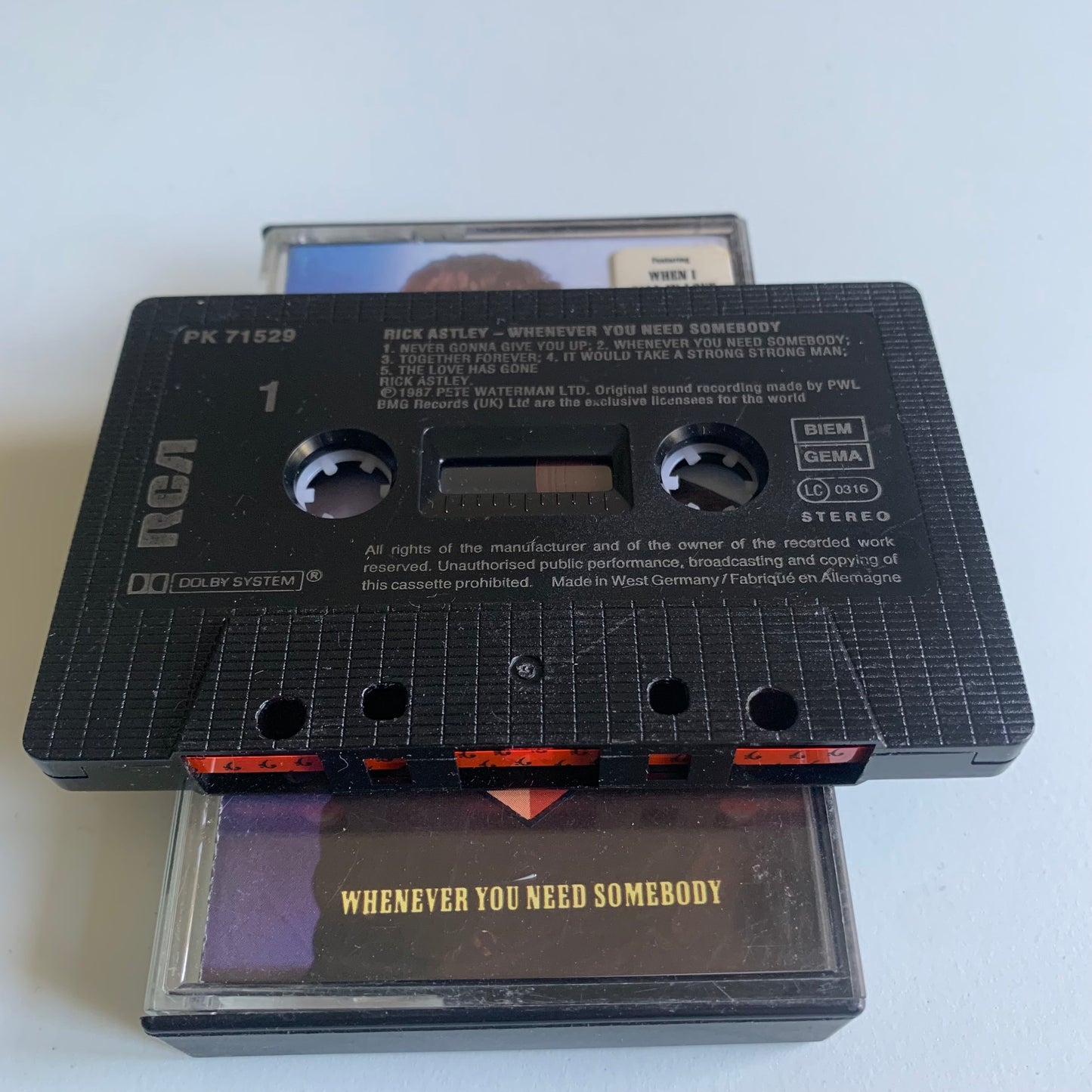 Rick Astley - Whenever You Need Somebody 1987 Occasion