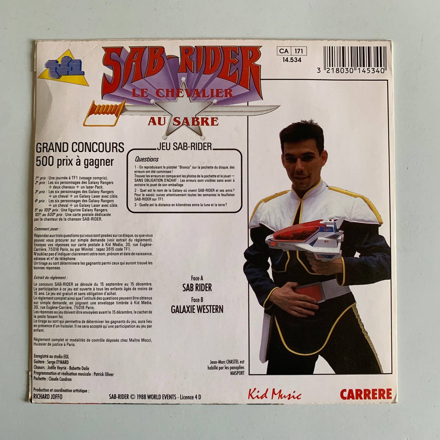 Sab - Rider Le Chevalier Au Sabre - Single 1988