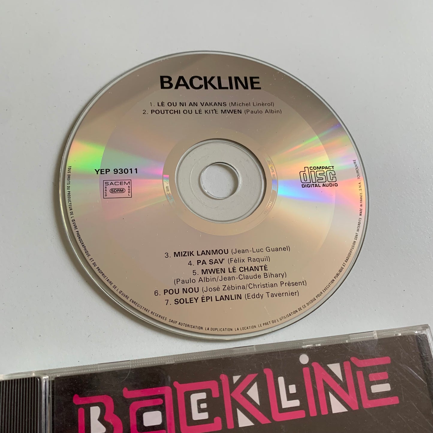 CD - Backline - Michel Linerol - Le Ou Ni An Vakans - Occasion