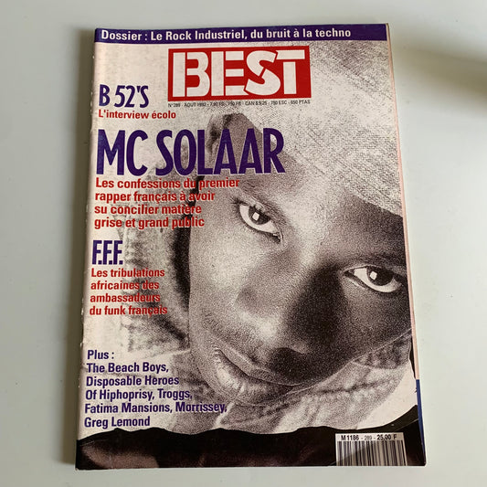 Magazine - Best 289 Août 1992 - Mc Solaar - Rap - B 52’S