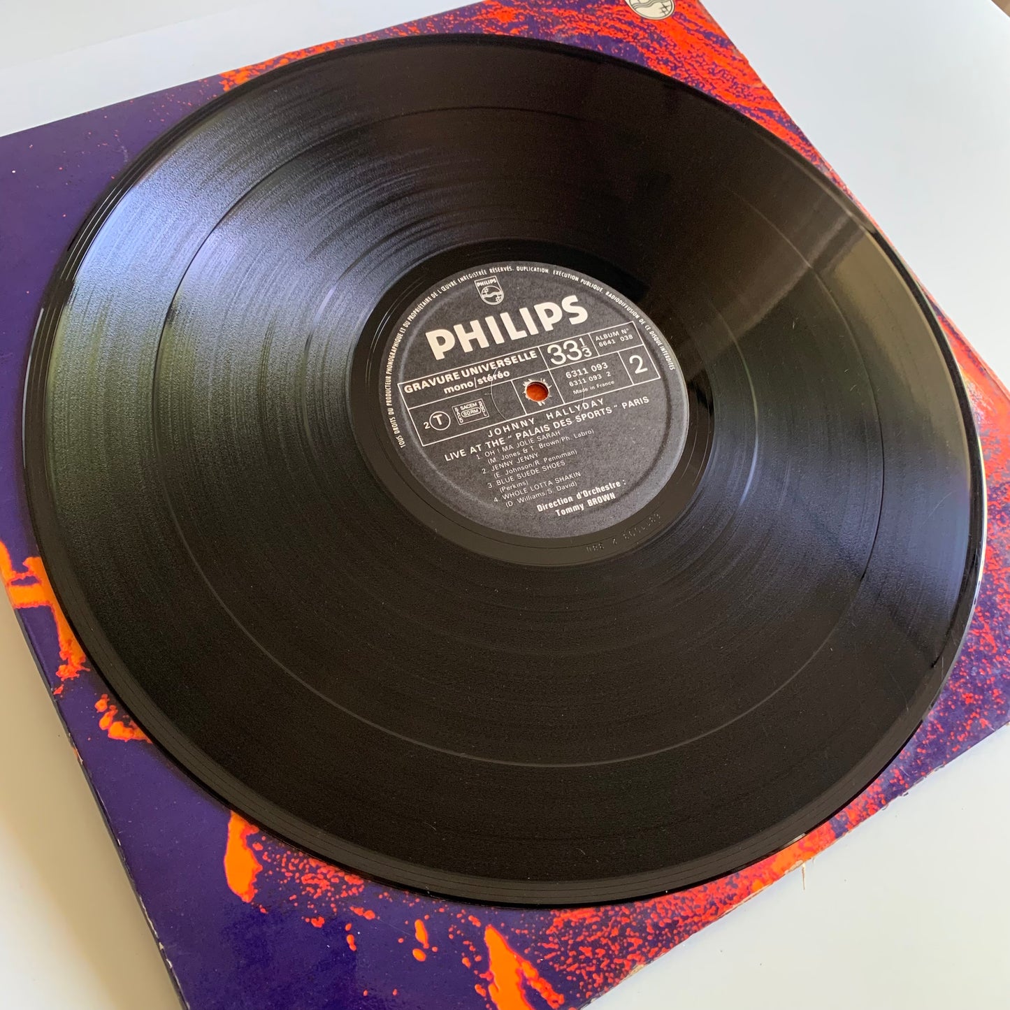 Johnny Hallyday - Live At The Palais Des Sports - Double LP 1971 Occasion