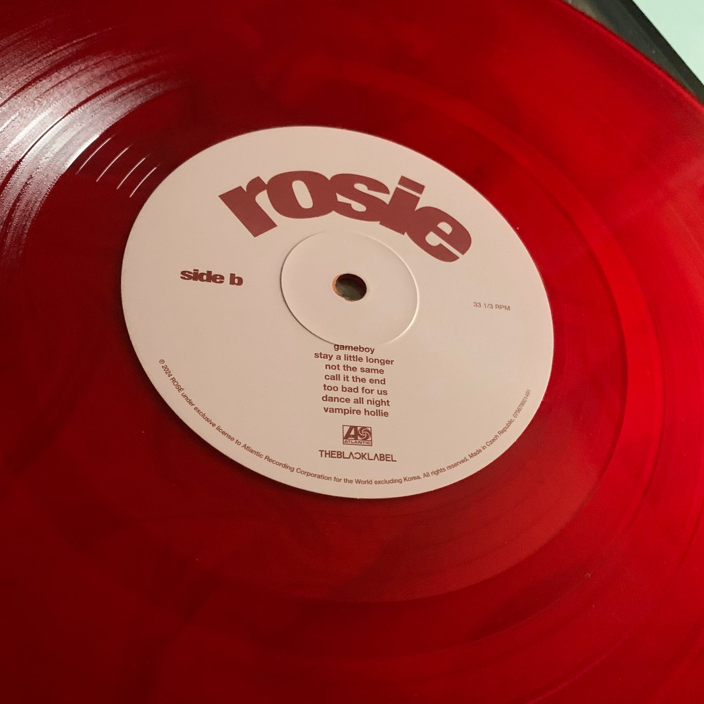 Rosé - Rosie - Translucent Red - LP 2024