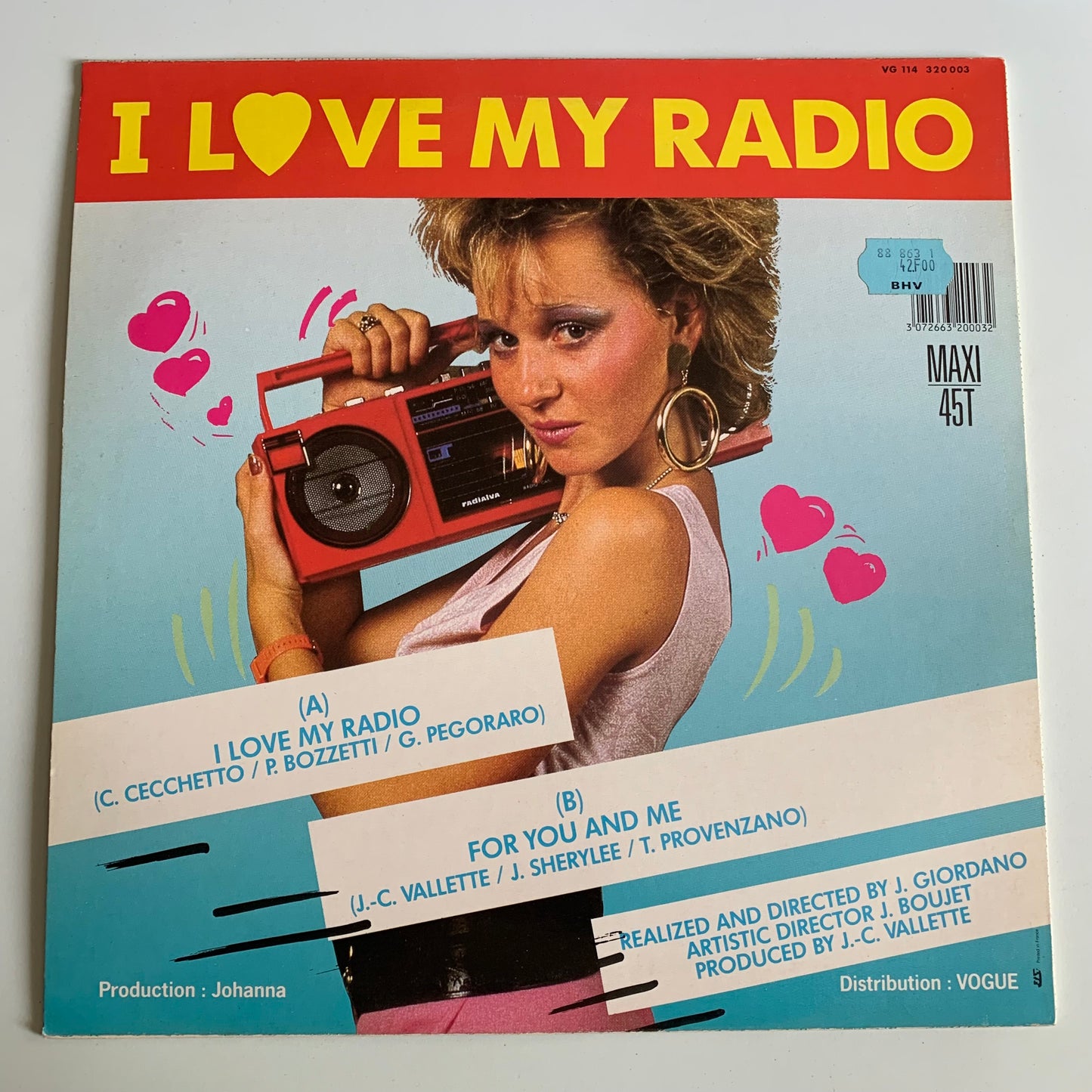 Affinity - I Love My Radio (Midnight Radio) (Original Version Dance) - Maxi 1985 Occasion