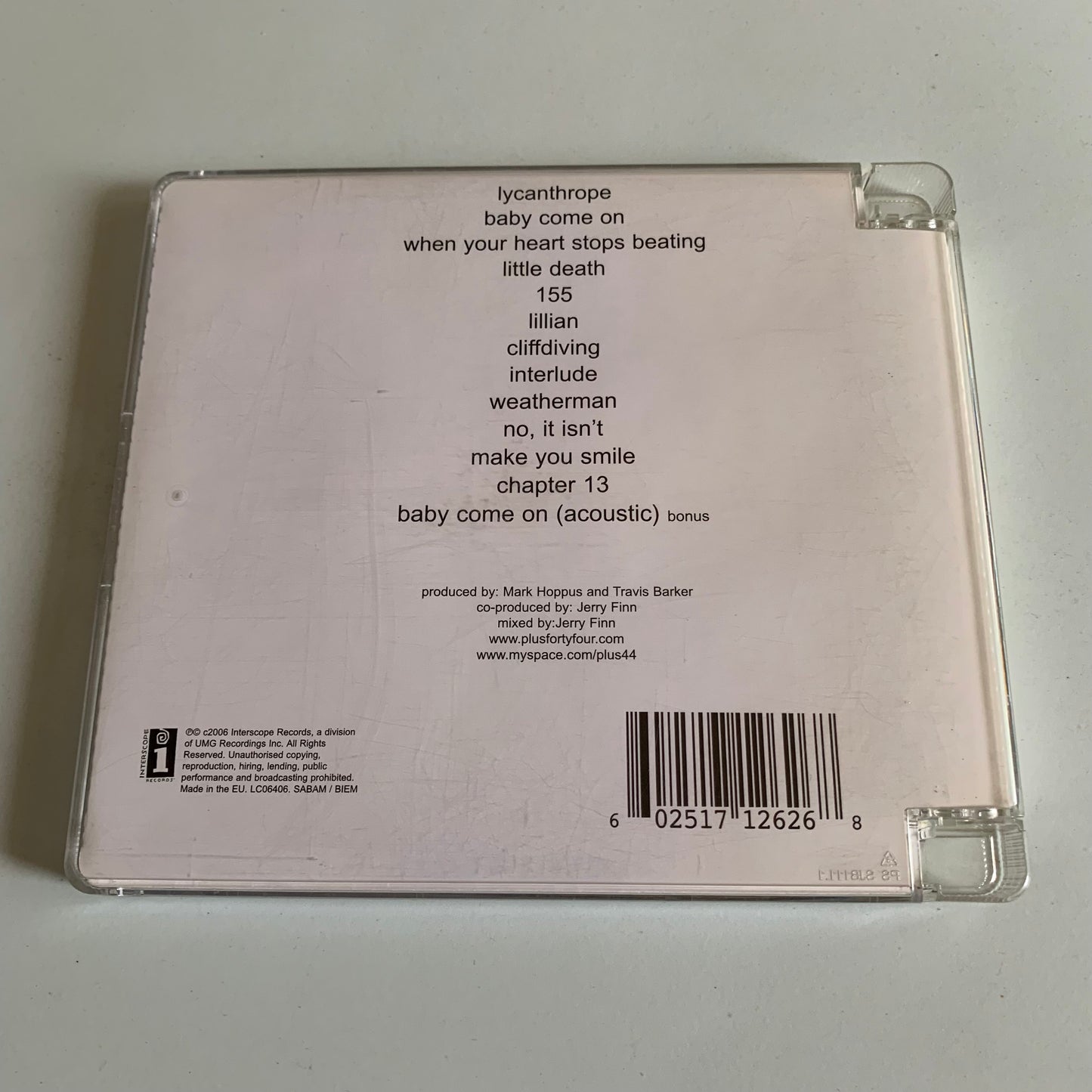 CD - +44 - When Your Heart Stops Beating - 2006 Occasion