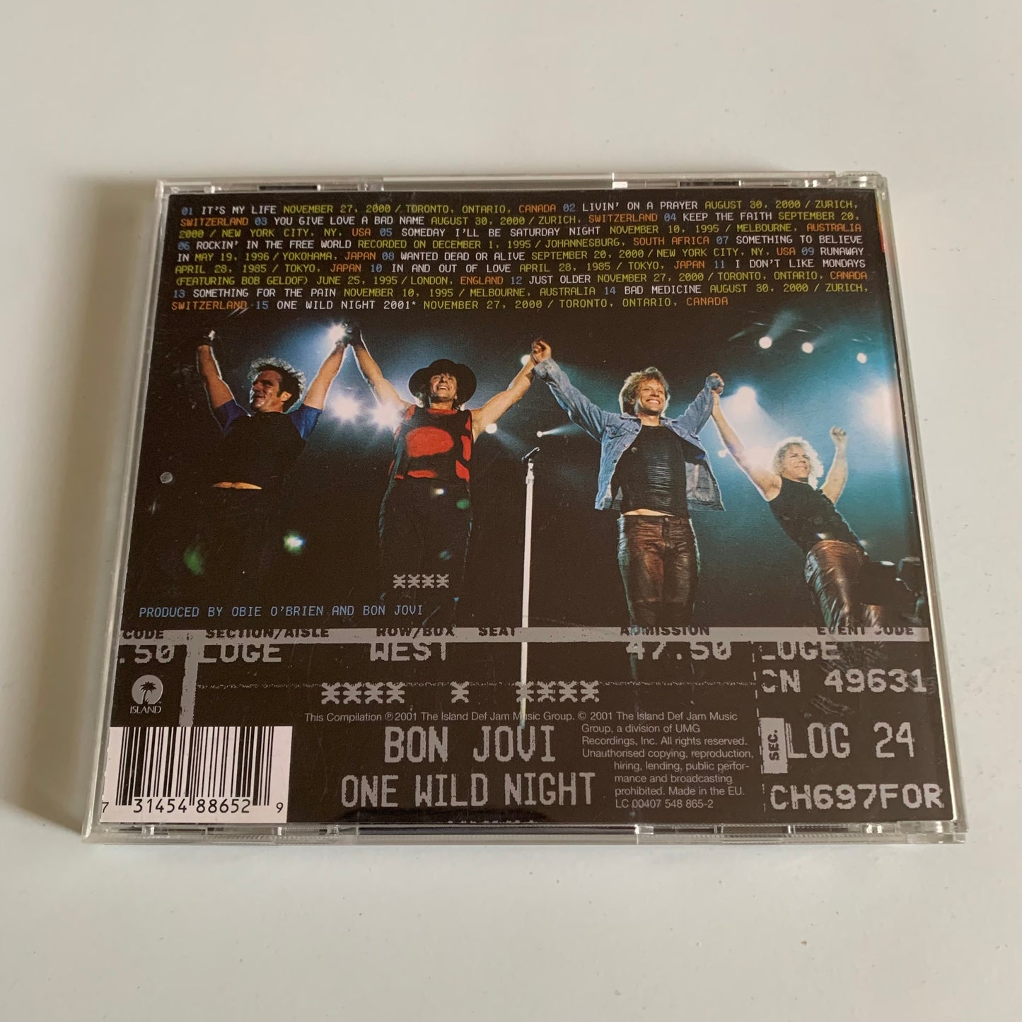CD - Bon Jovi - One Wild Night: Live 1985-2001 Occasion