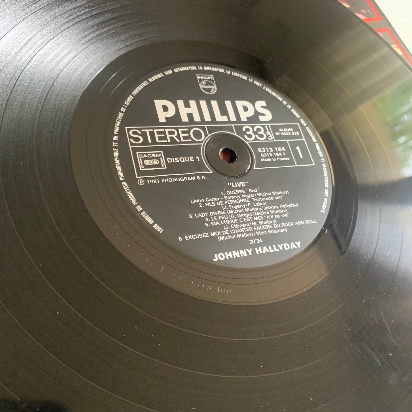 Johnny Hallyday - Live - Double LP 1981 Occasion