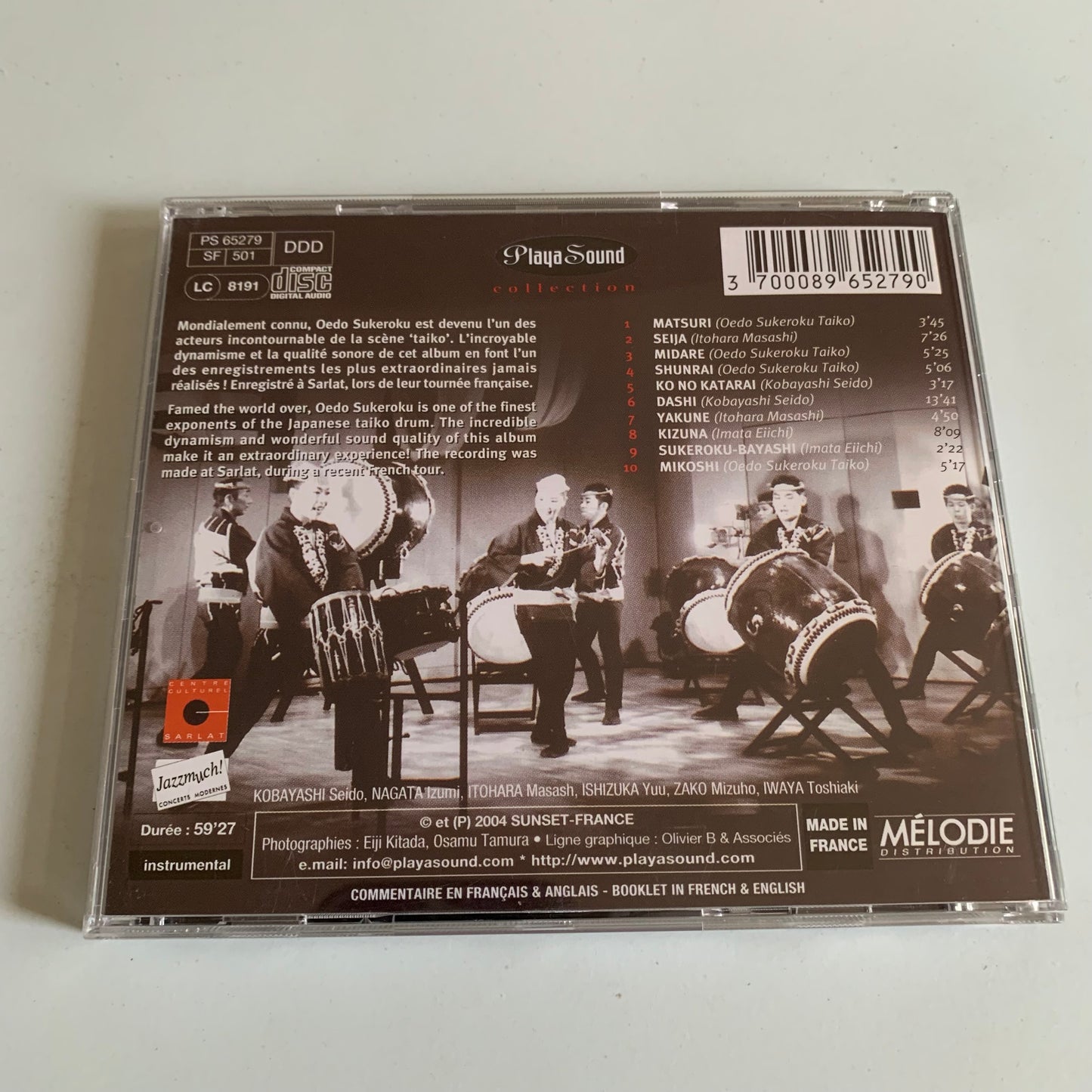CD - Oedo Sukeroku Taiko - Live - 2004 Occasion
