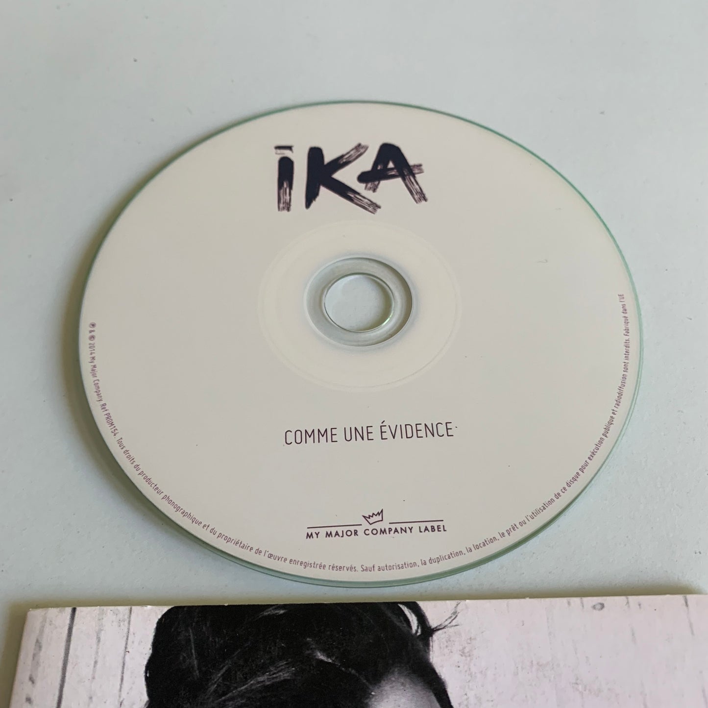 CD - Ika - Comme une Évidence - Single Promo 2014 - Occasion