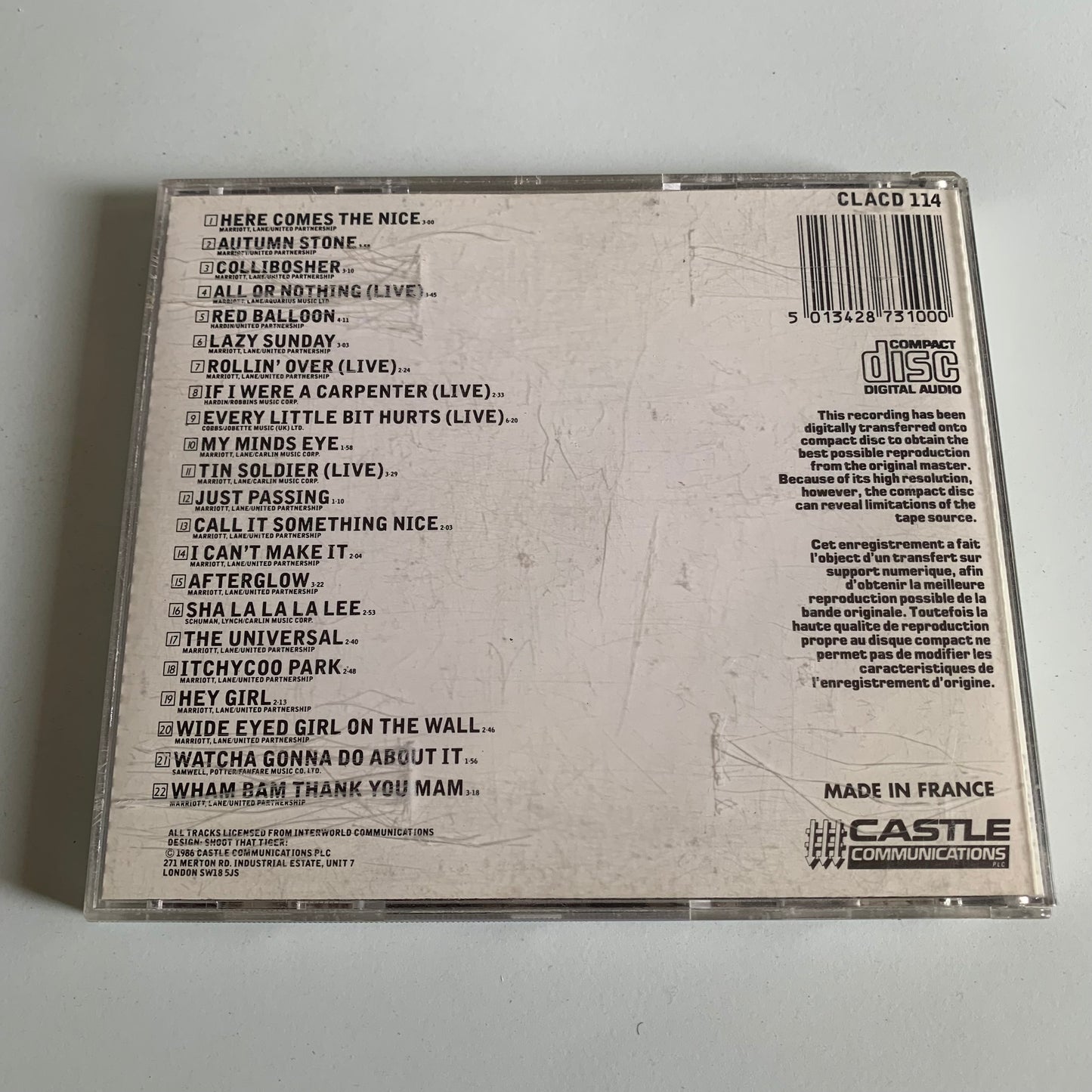 Small Faces - The Autumn Stone - 1986 Occasion