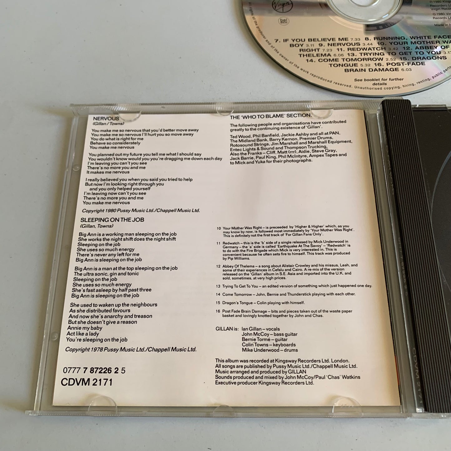 Gillan - Glory Road - 1989 Occasion