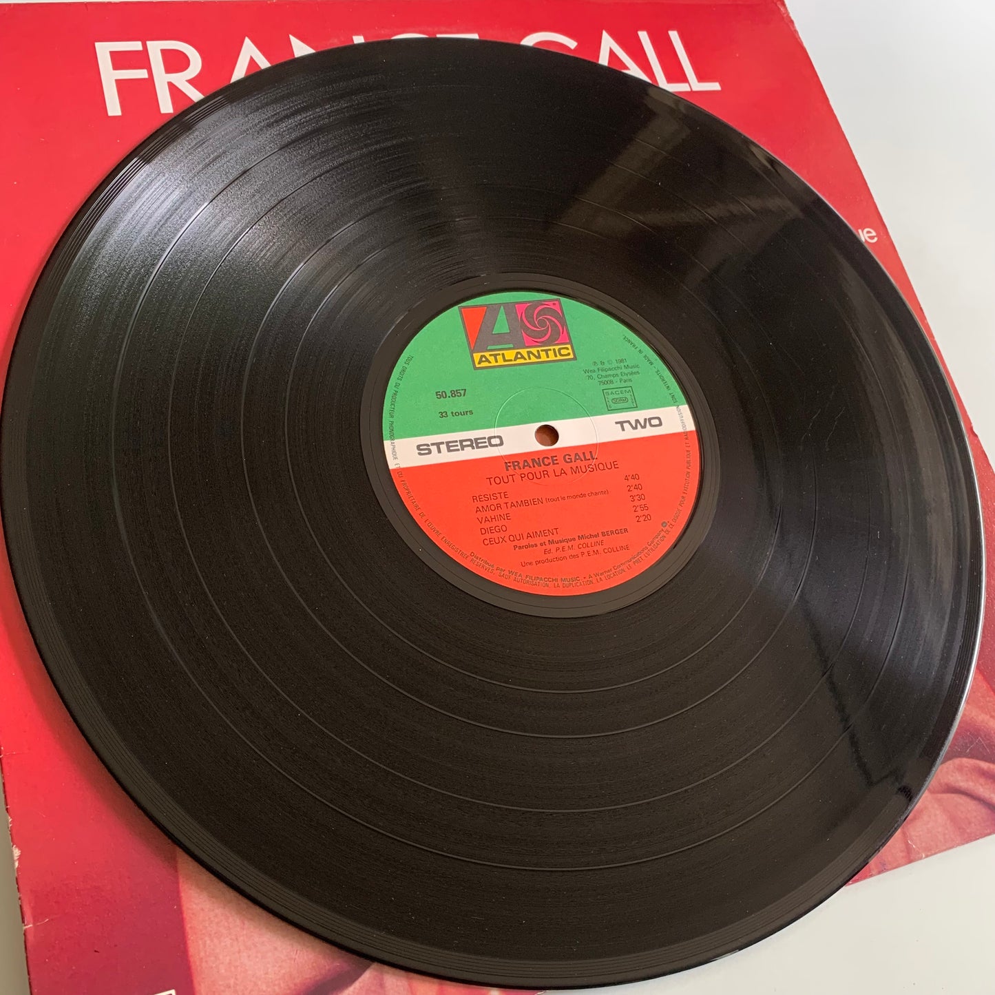 France Gall - Tout Pour La Musique - LP 1981 Occasion