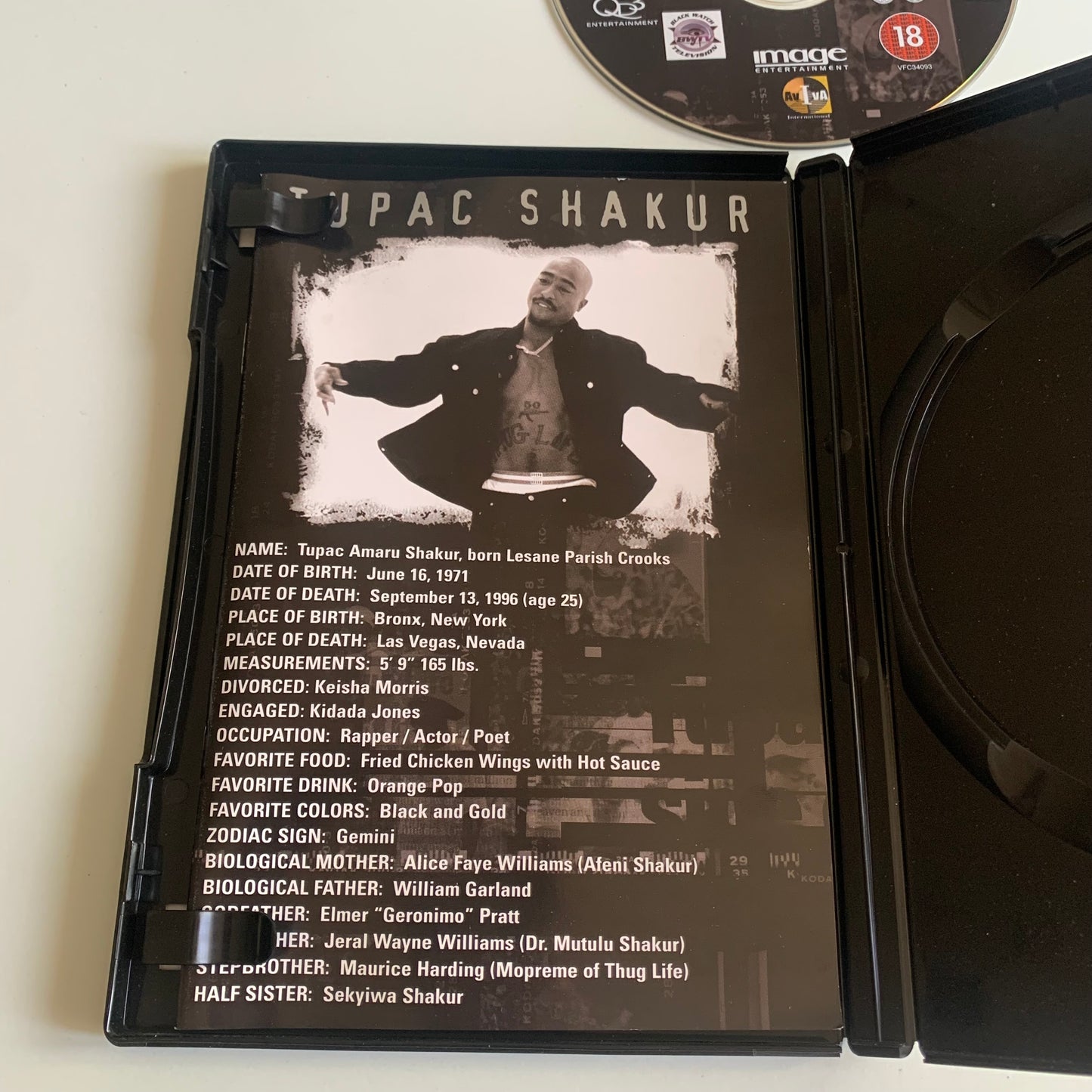 Tupac Shakur - Thug Angel - The Life Of An Outlaw - 2002 Occasion