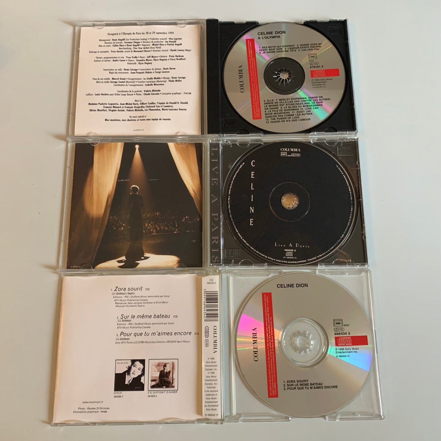 CD - Céline Dion - Lot 8 Album + 1 Maxi Single - Occasion