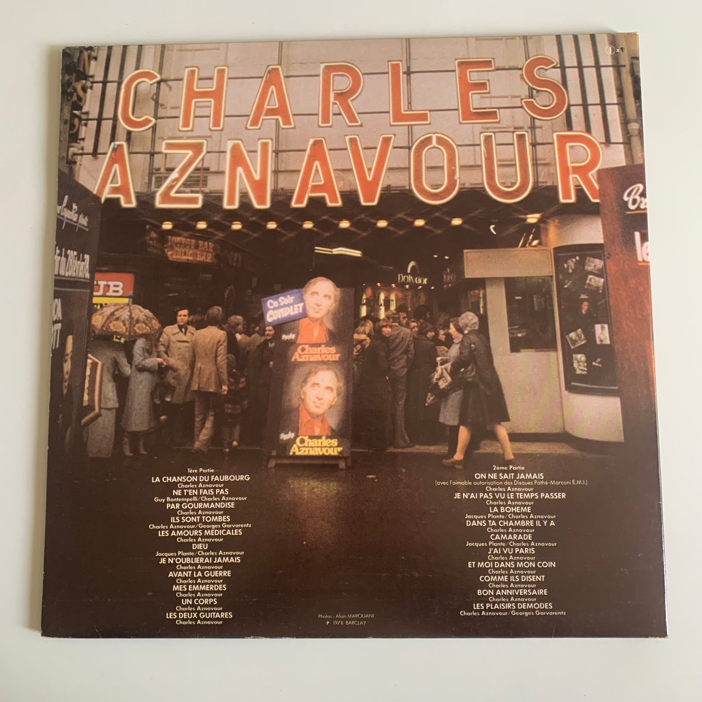 Charles Aznavour - Guichets Fermés - Double LP 1978 Occasion