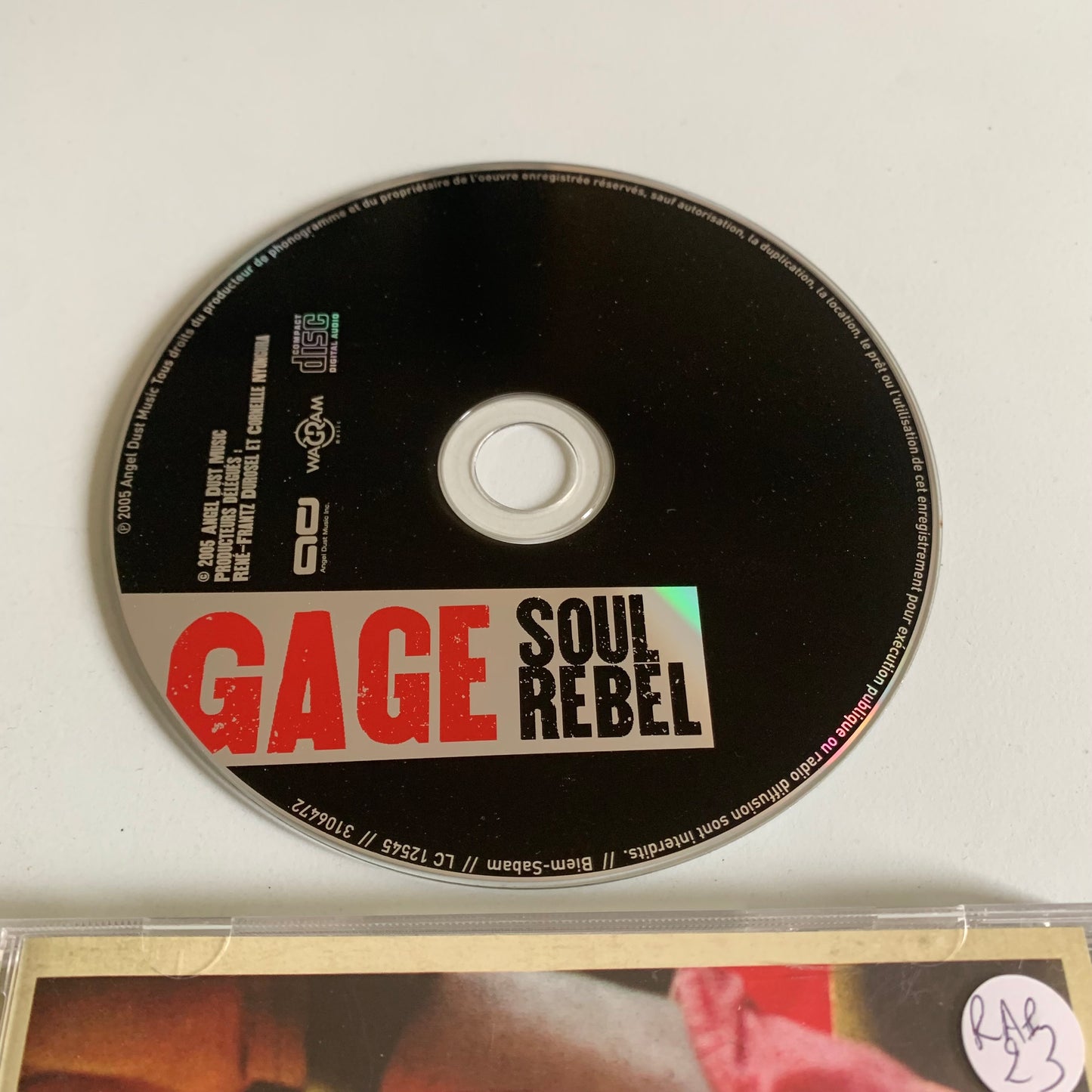 CD - Gage - Soul Rebel - 2005 Occasion