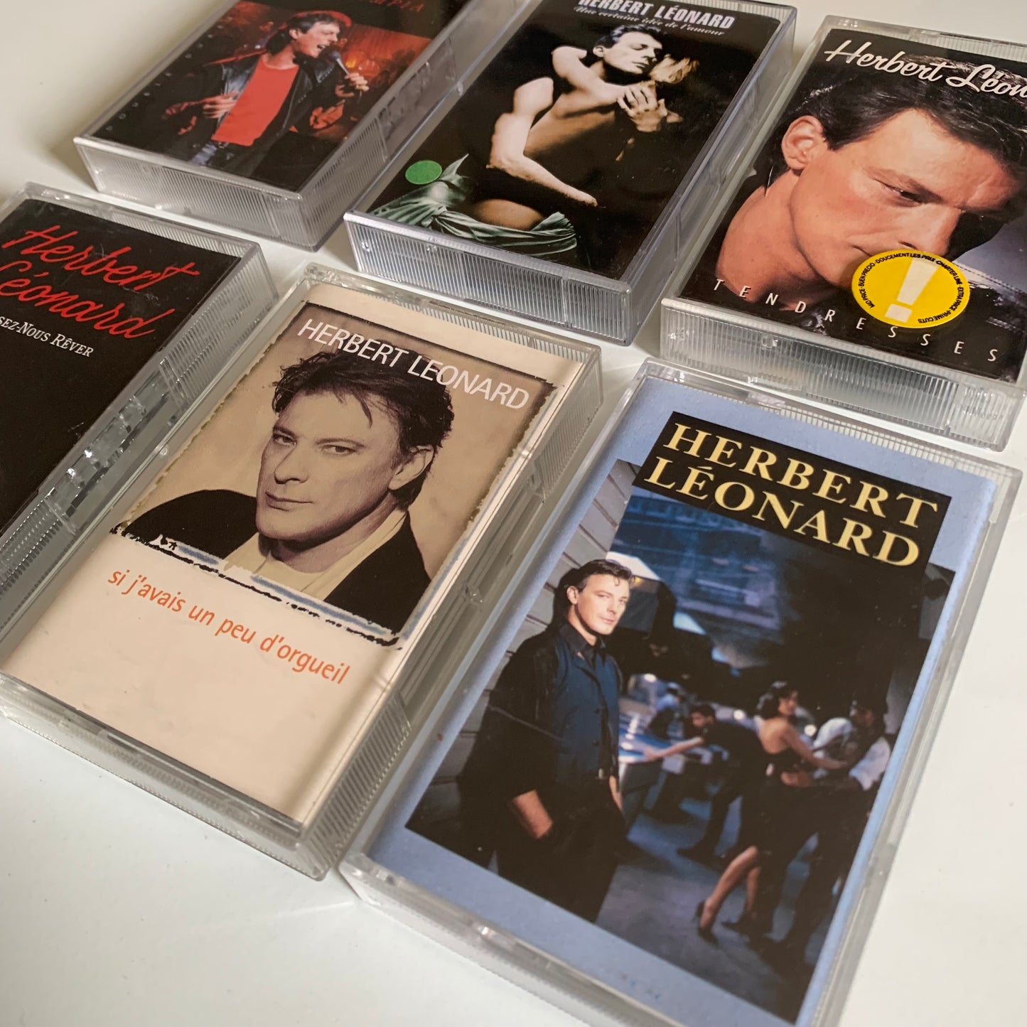 Herbert Léonard - Lot 6 Albums Cassettes Occasion