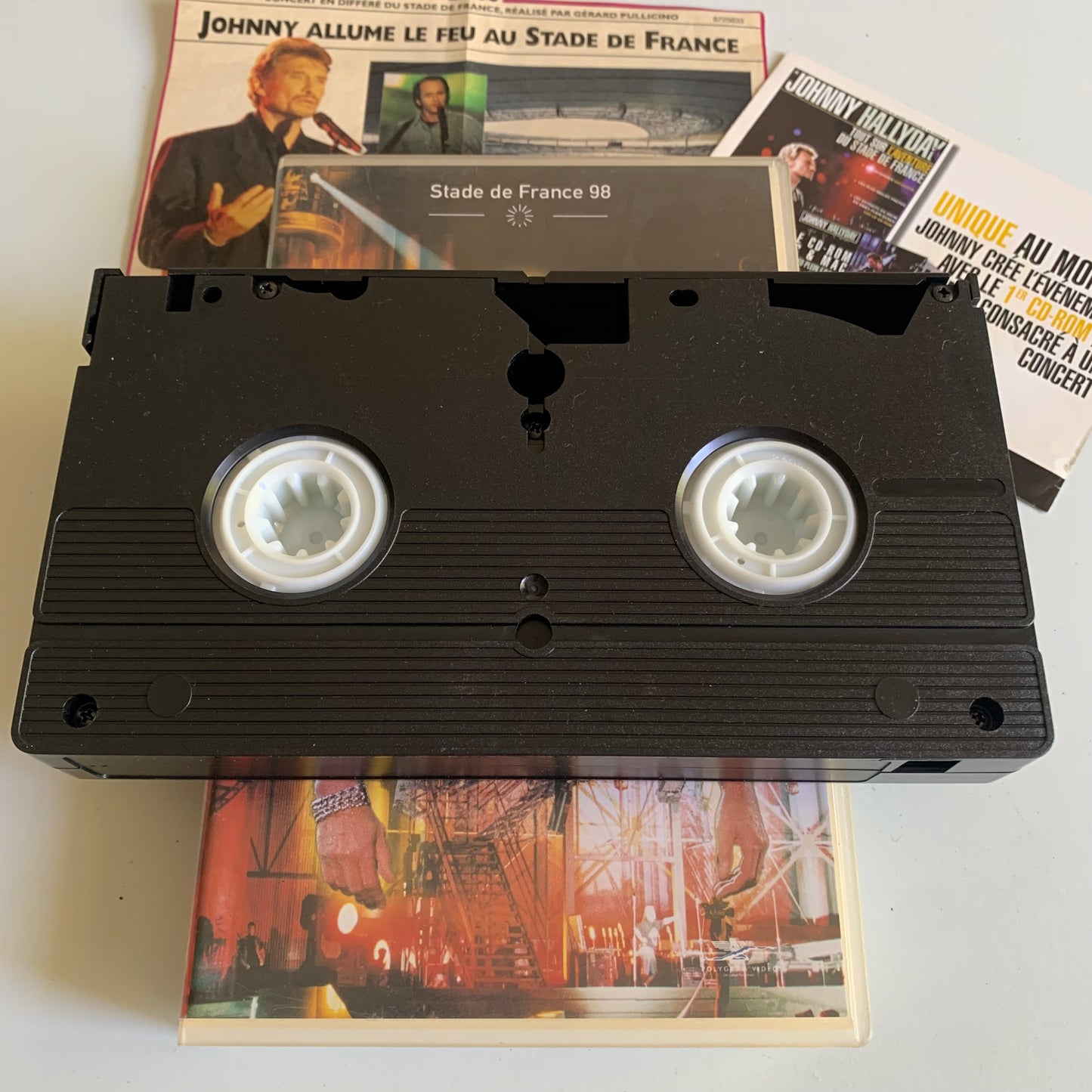 Johnny Hallyday - Les Coulisses du Stade - Stade de France 1998 - VHS Occasion