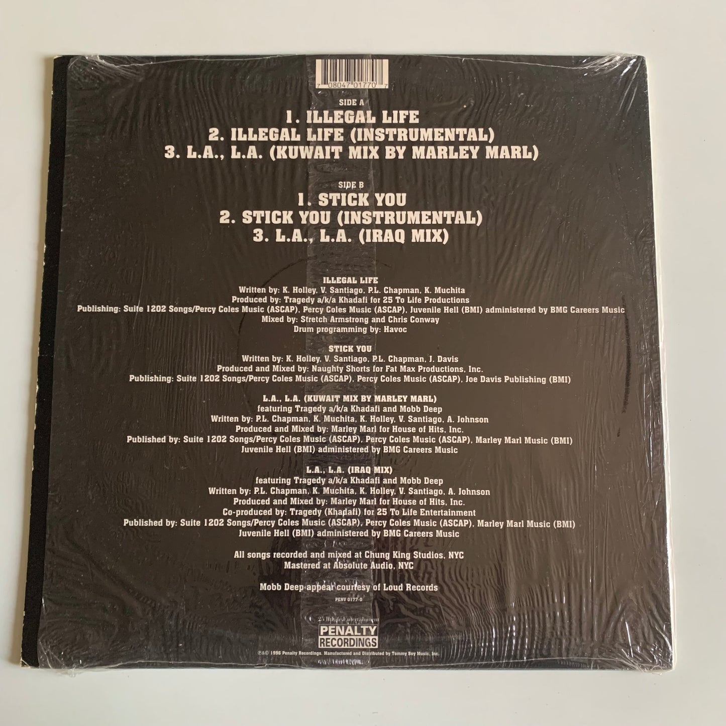 Capone -N- Noreaga - Illegal Life / Stick You - Single 1996
