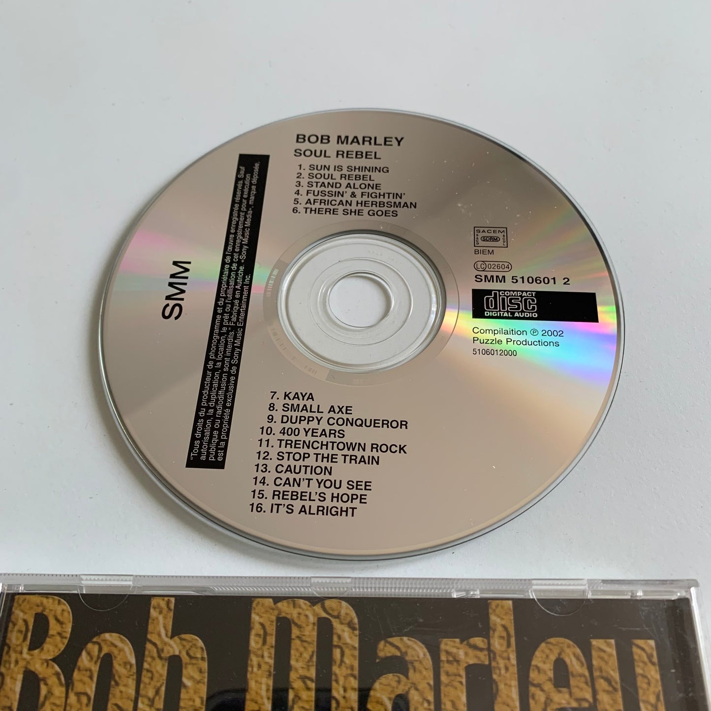 CD - Bob Marley - Soul Rebel - 2002 Occasion