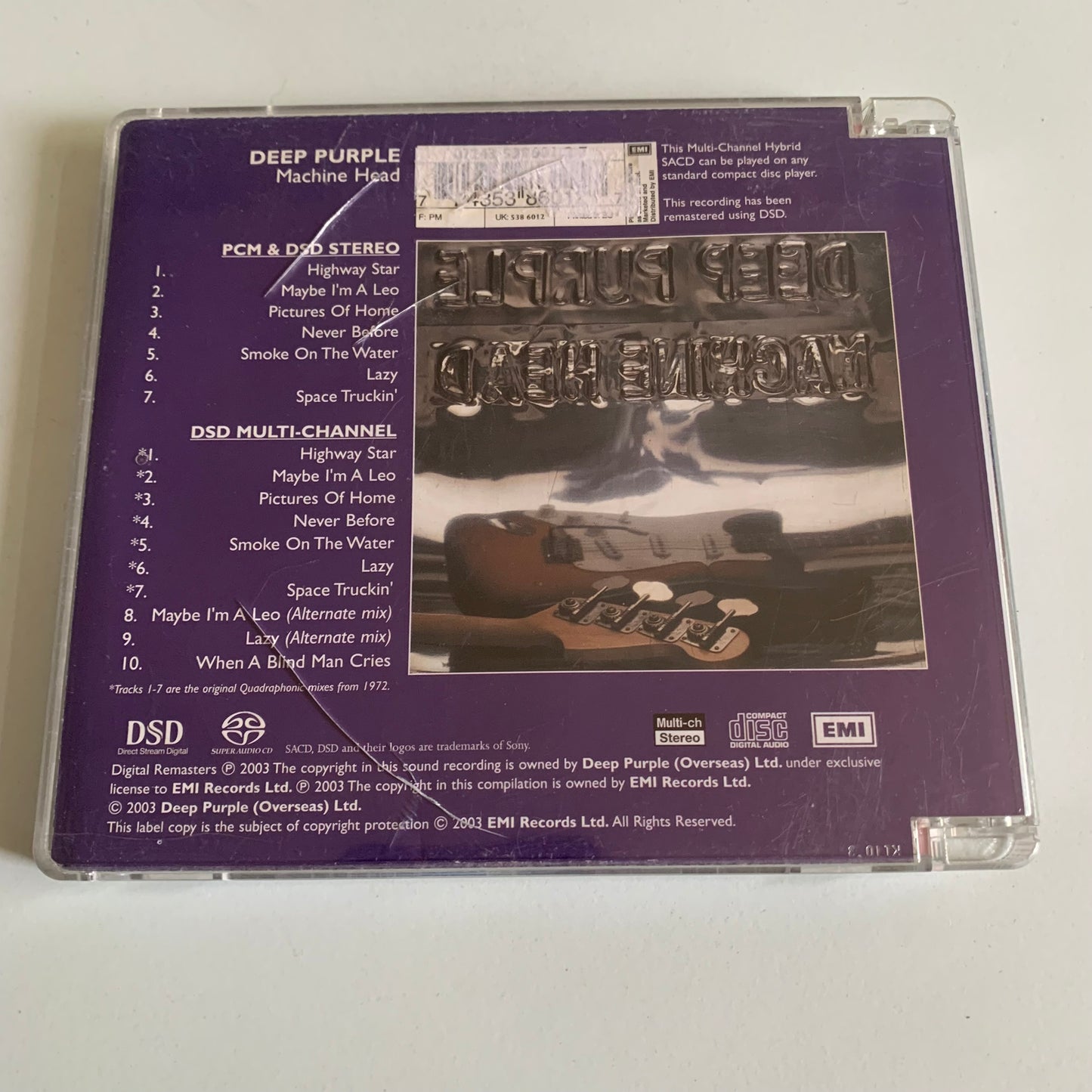 CD - Deep Purple - Machine Head - 2003 Occasion