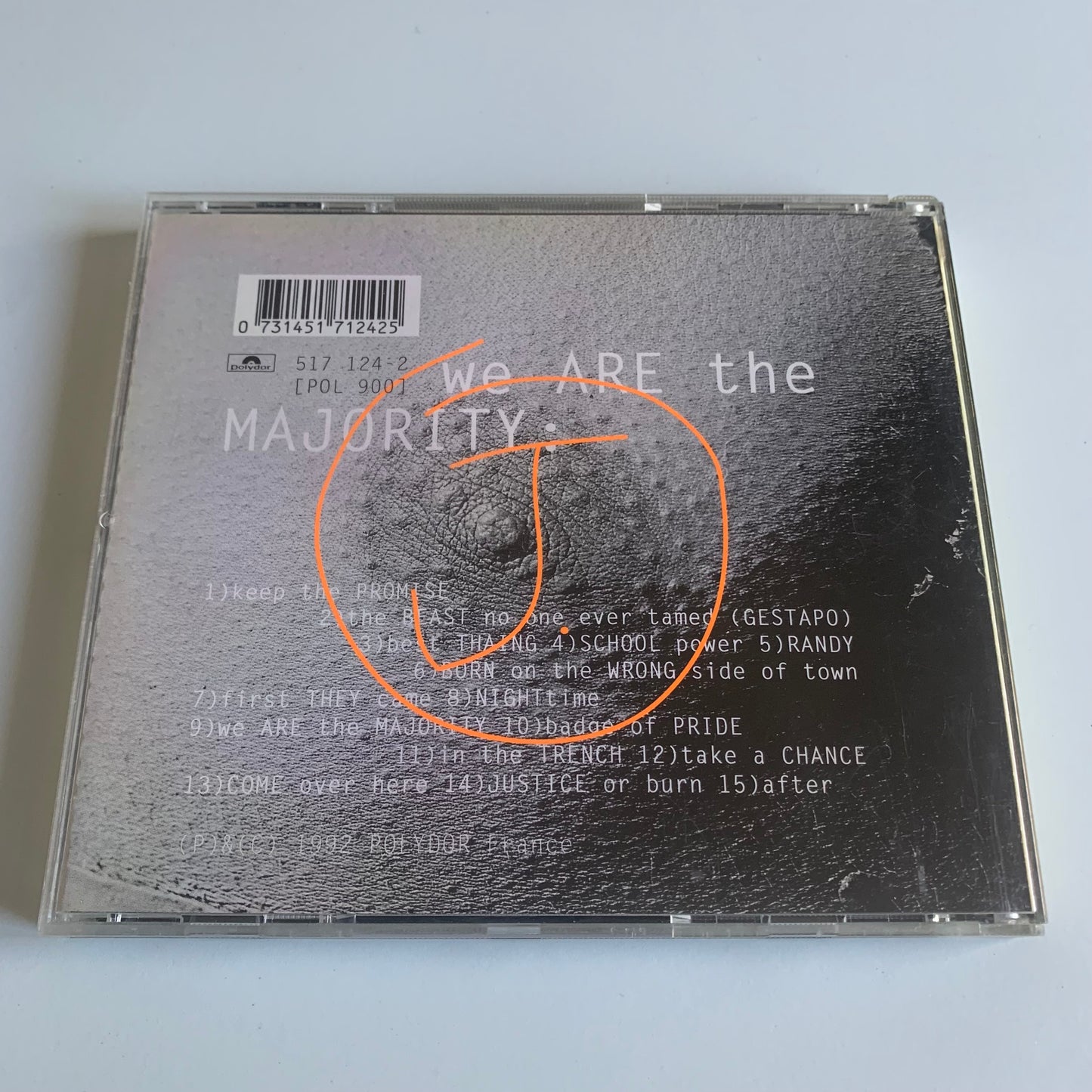 J. - We Are The Majority 1992 Occasion