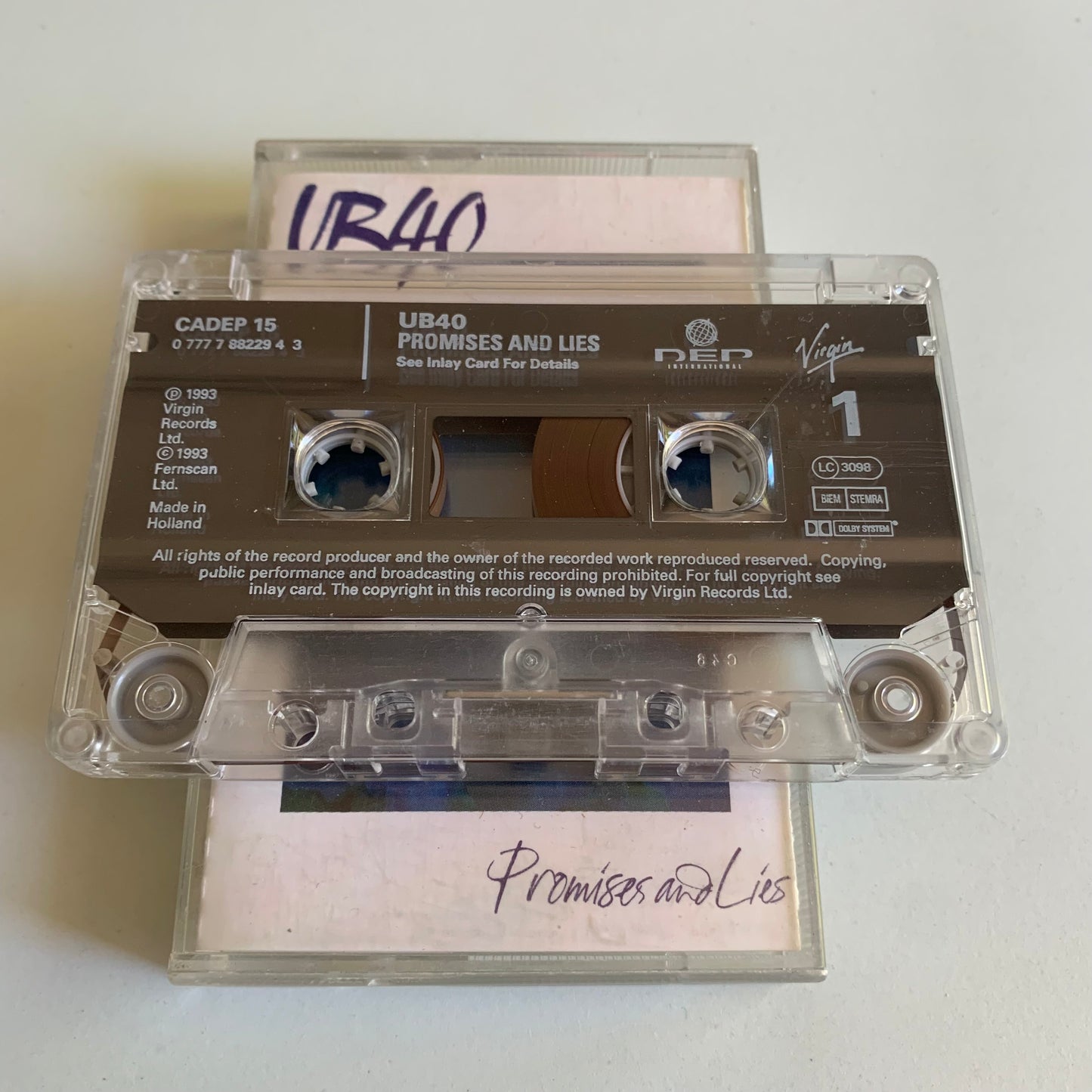 UB40 - Promises And Lies - 1993 Occasion