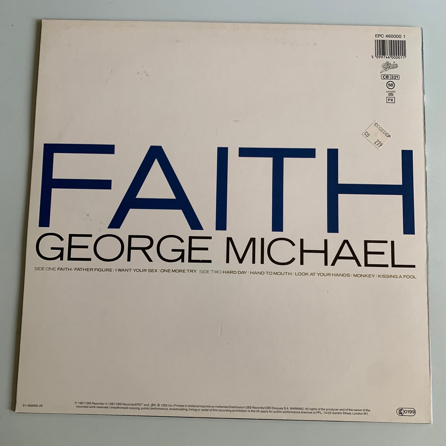 George Michael - Faith - LP 1987 Occasion