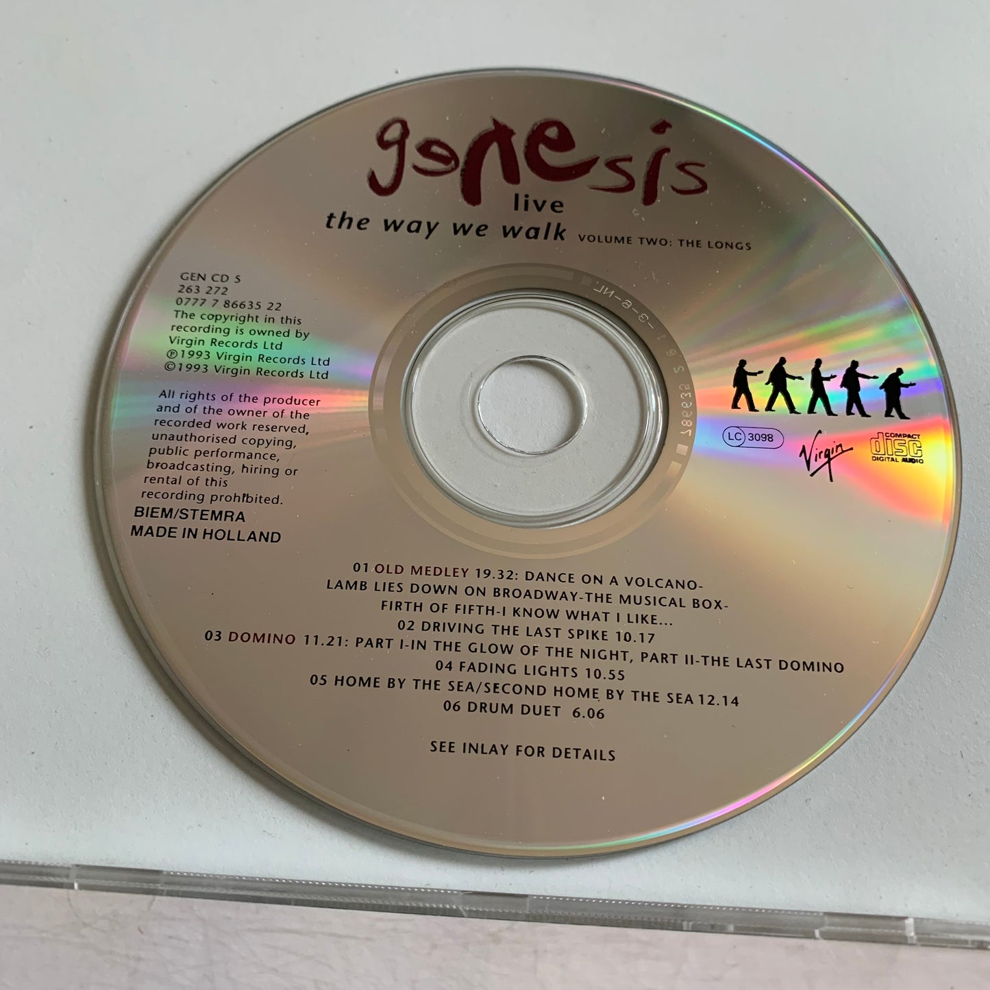 CD - Genesis - Live / The Way We Walk (Volume Two: The Longs) - 1993