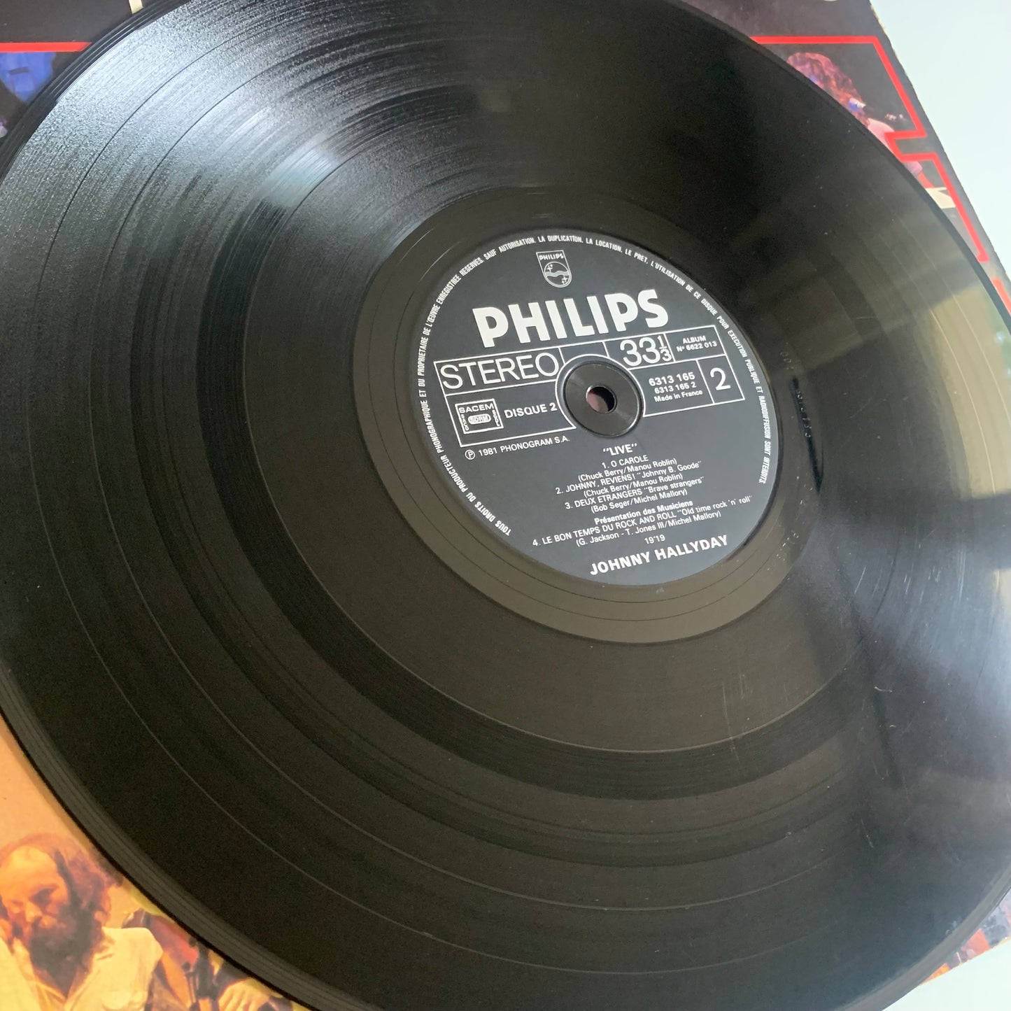 Johnny Hallyday - Live - Double LP 1981 Occasion