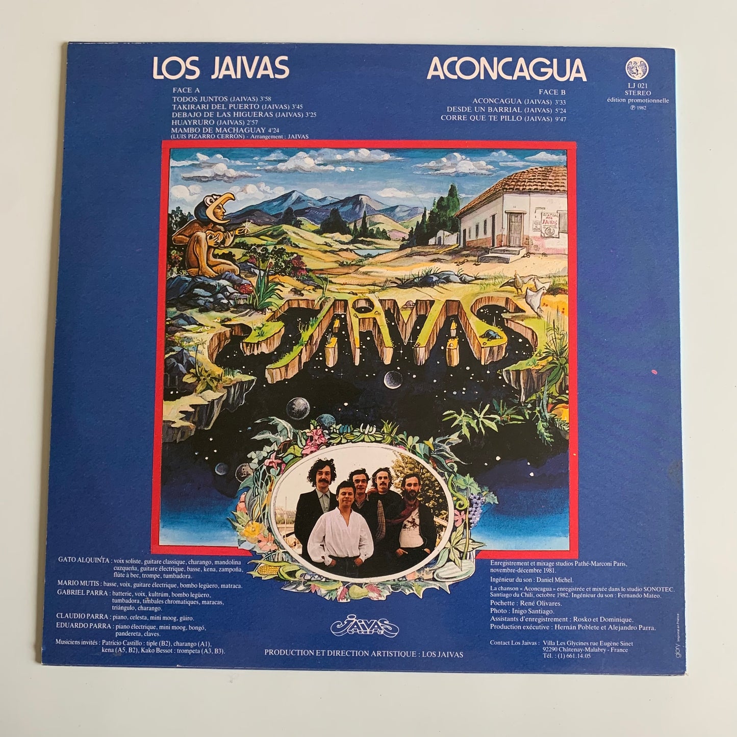 Los Jaivas - Aconcagua - LP Promo 1984