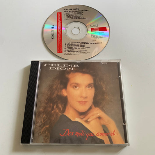 Celine Dion - Des Mots Qui Sonnent - 1992 Occasion