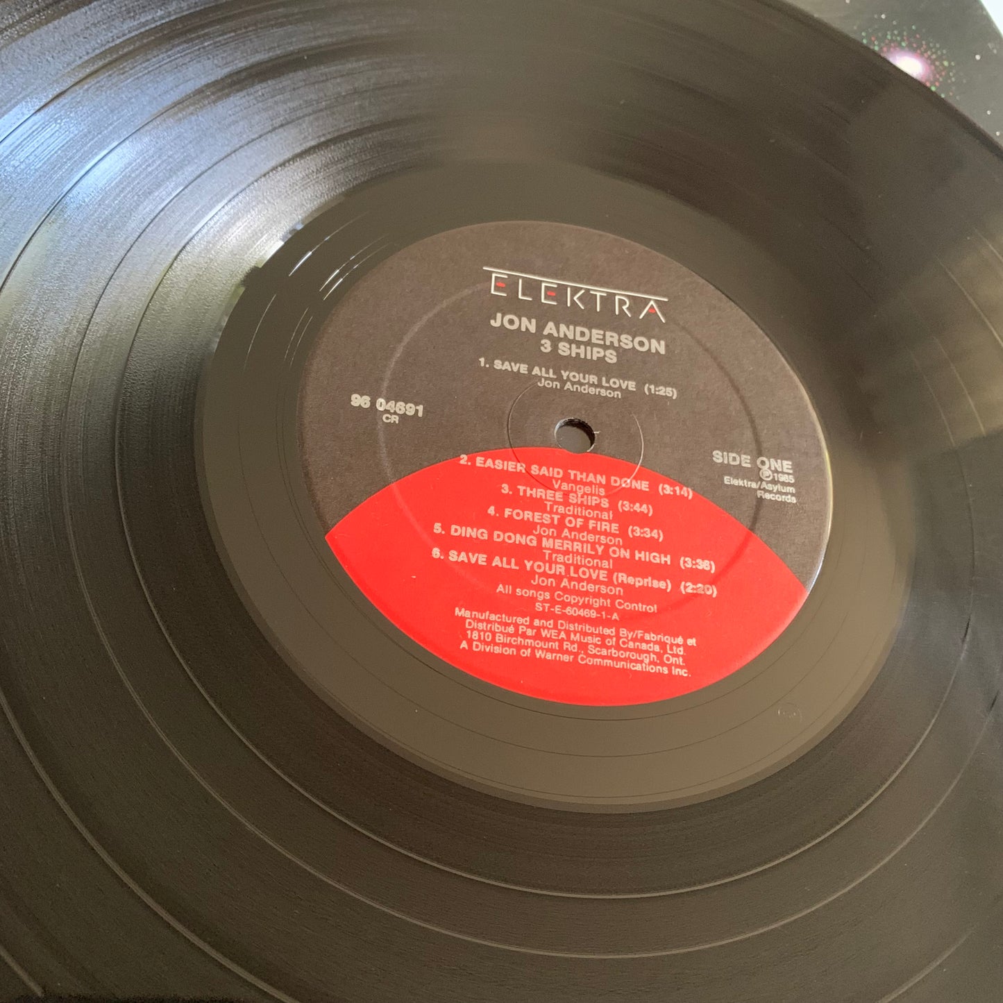 Jon Anderson - 3 Ships - LP 1985 Occasion