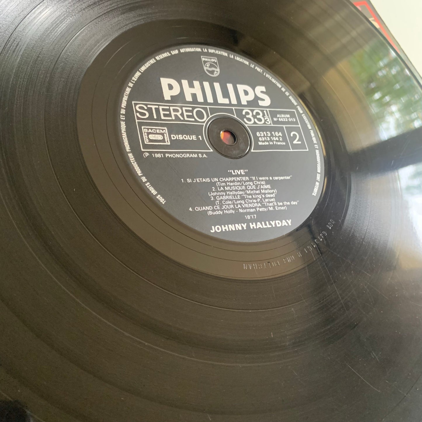 Johnny Hallyday - Live - Double LP 1981 Occasion